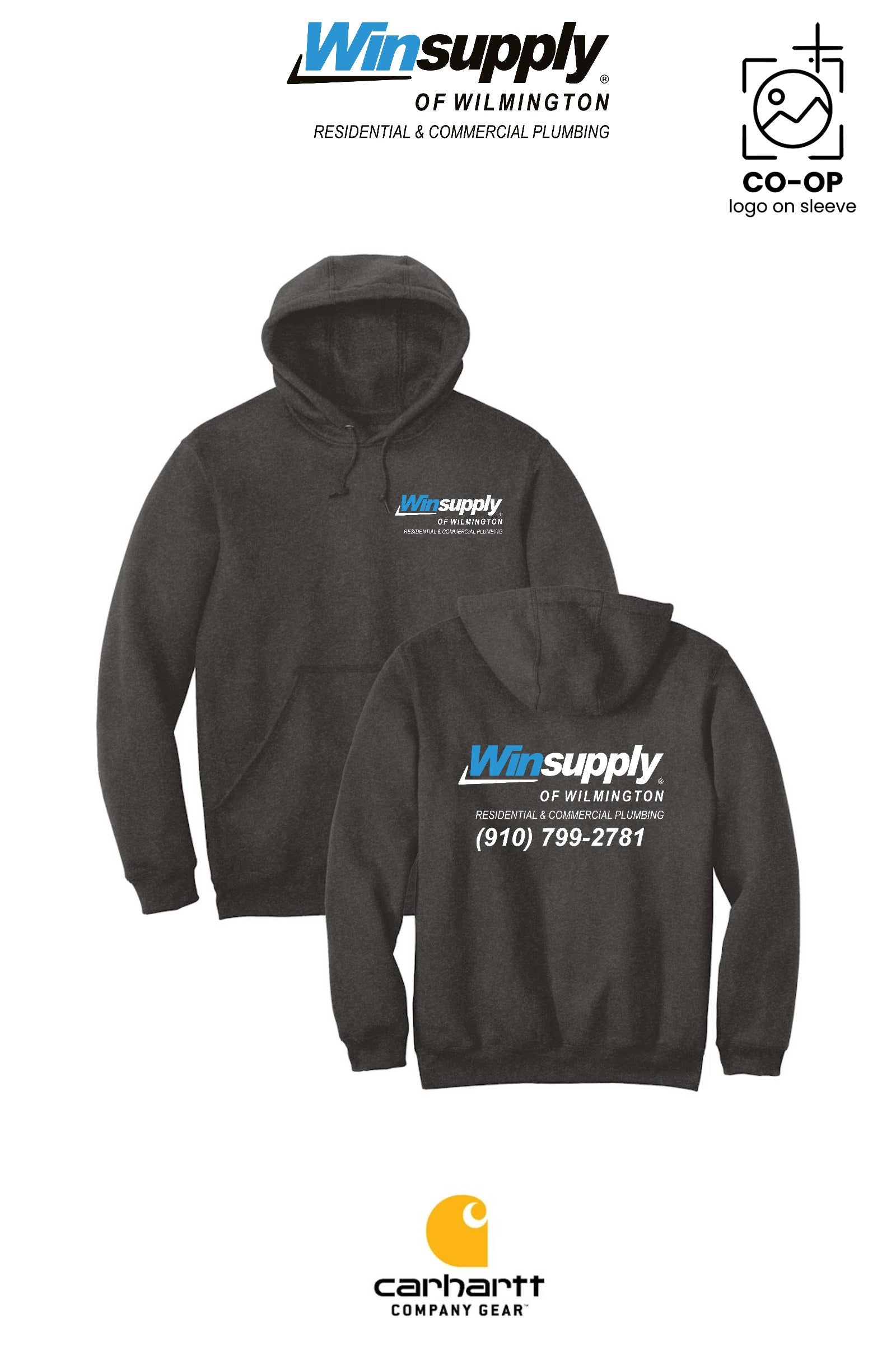 Carhartt® Midweight Hooded Sweatshirt - Winsupply of Wilmington