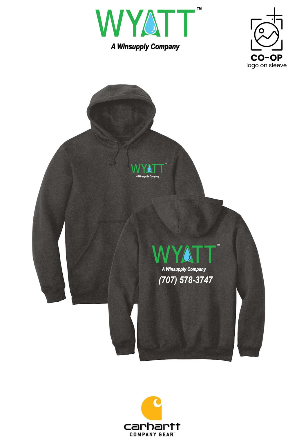 Carhartt® Midweight Hooded Sweatshirt - Wyatt Irrigation of Santa Rosa