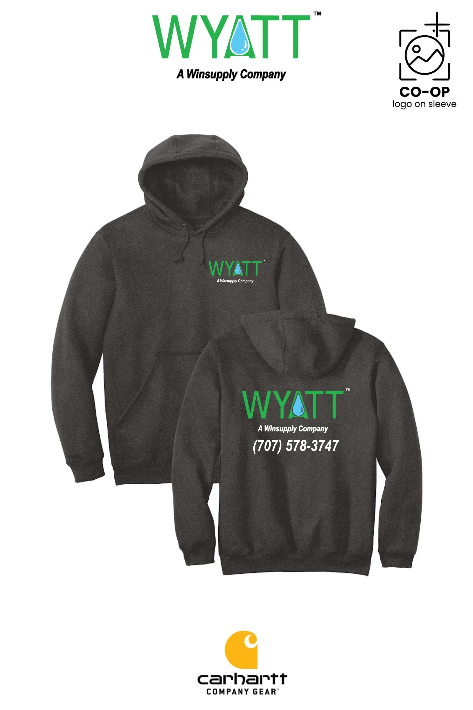 Carhartt® Midweight Hooded Sweatshirt - Wyatt Irrigation of Santa Rosa