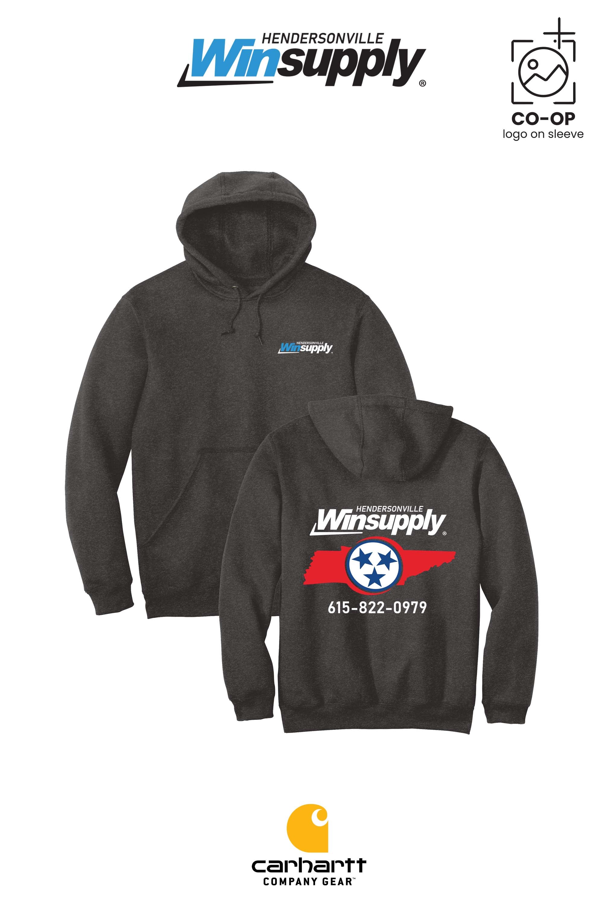 Carhartt® Midweight Hooded Sweatshirt - Winsupply of Hendersonville