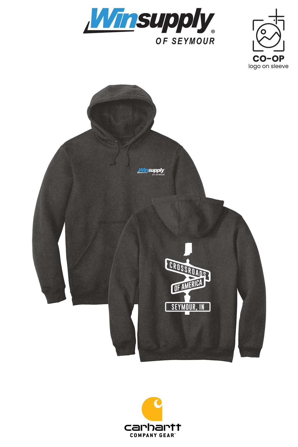 Carhartt® Midweight Hooded Sweatshirt - Winsupply of Seymour IN