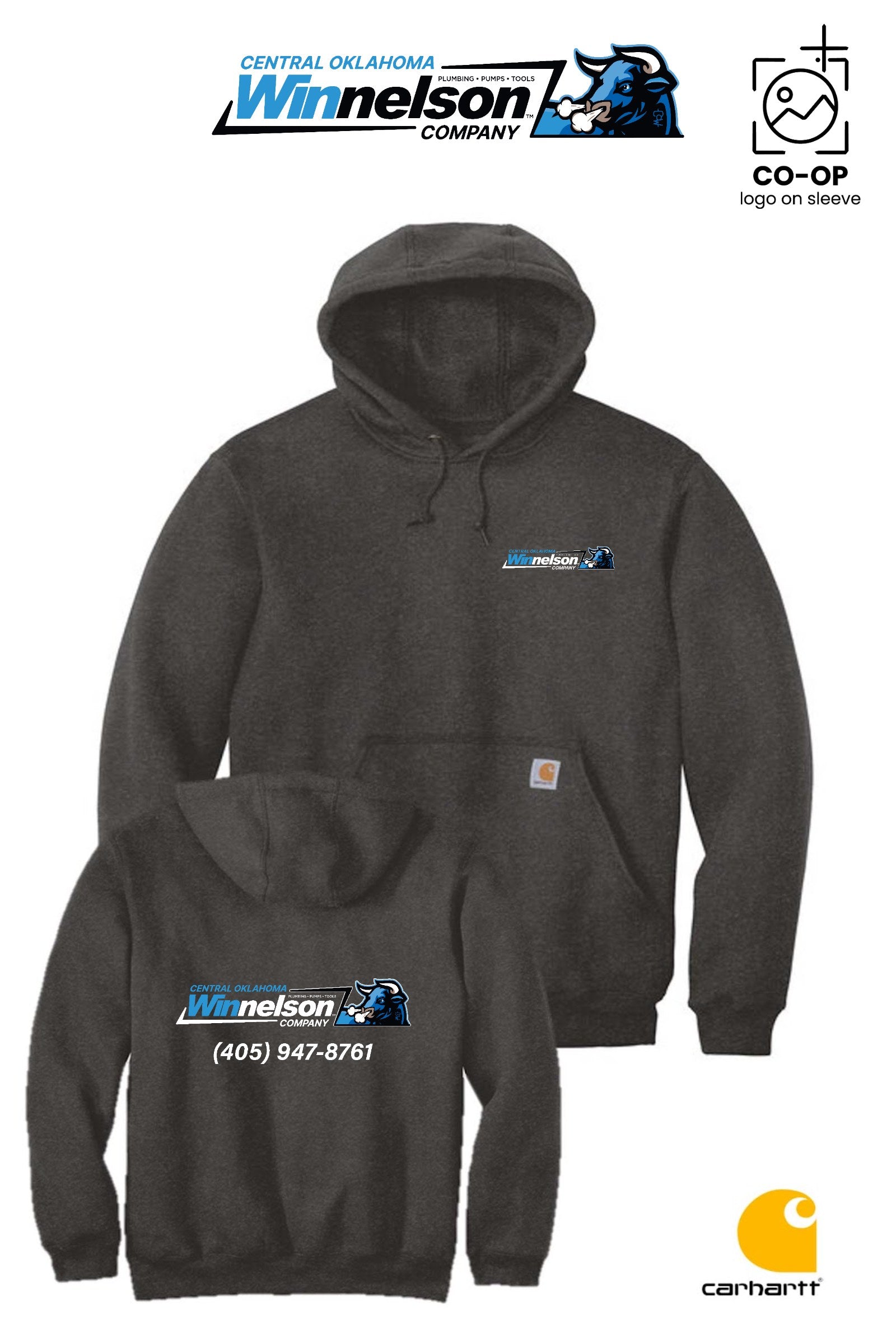 Carhartt® Midweight Hooded Sweatshirt - Winnelson Central Oklahoma