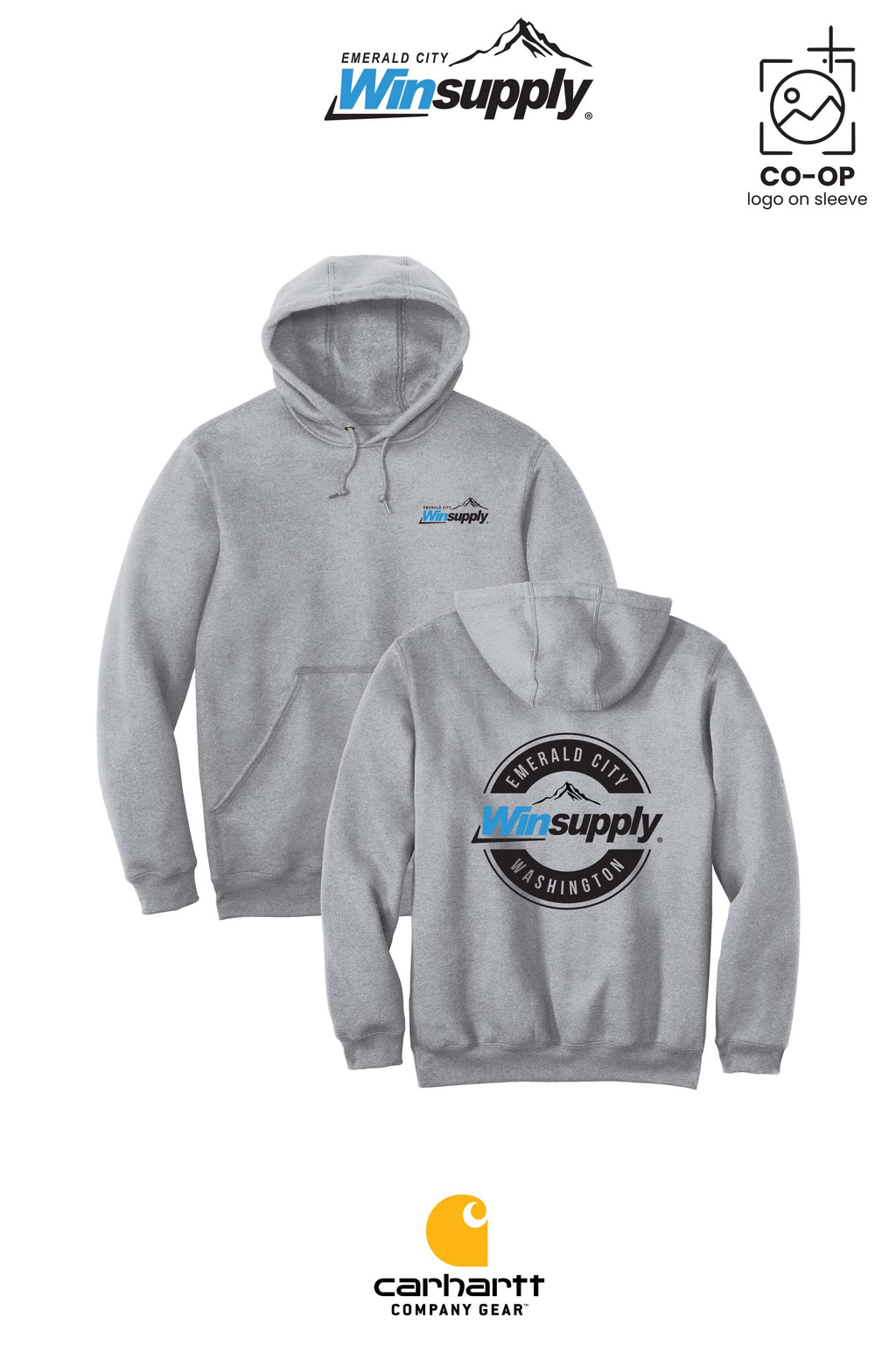 Carhartt® Midweight Hooded Sweatshirt - Winsupply Emerald City