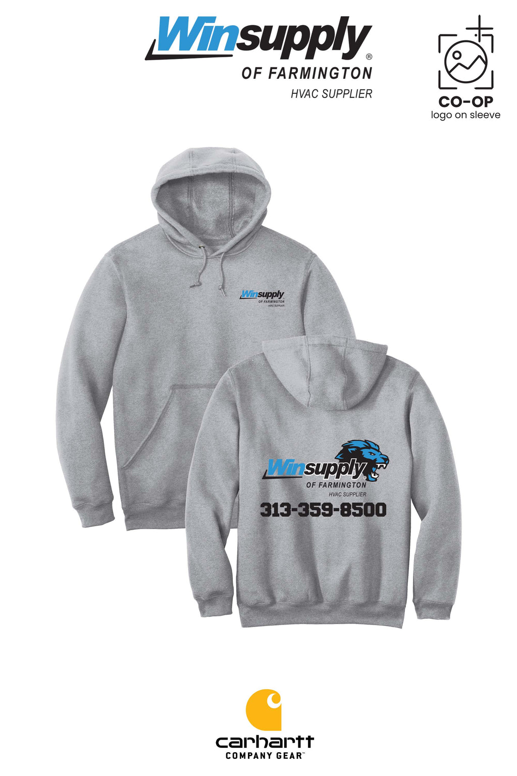 Carhartt® Midweight Hooded Sweatshirt - Winsupply of Farmington