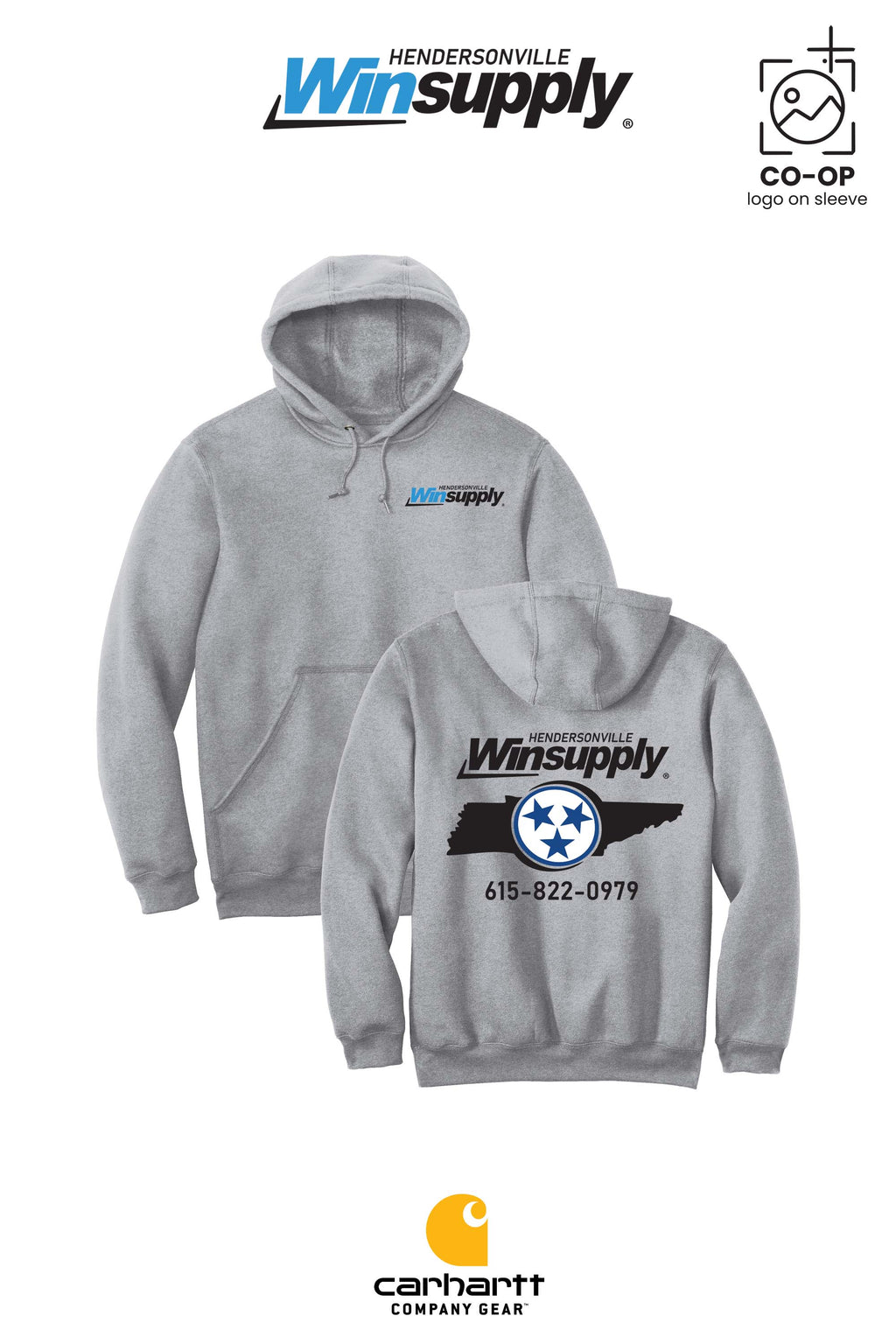 Carhartt® Midweight Hooded Sweatshirt - Winsupply of Hendersonville