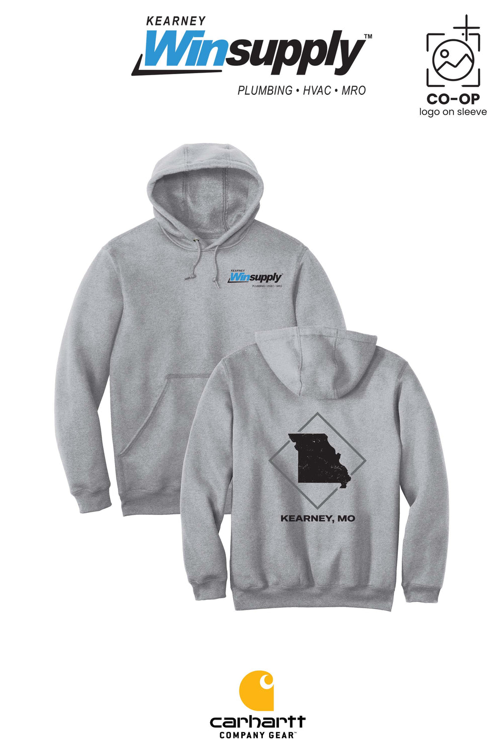 Carhartt® Midweight Hooded Sweatshirt - Kearney Winsupply