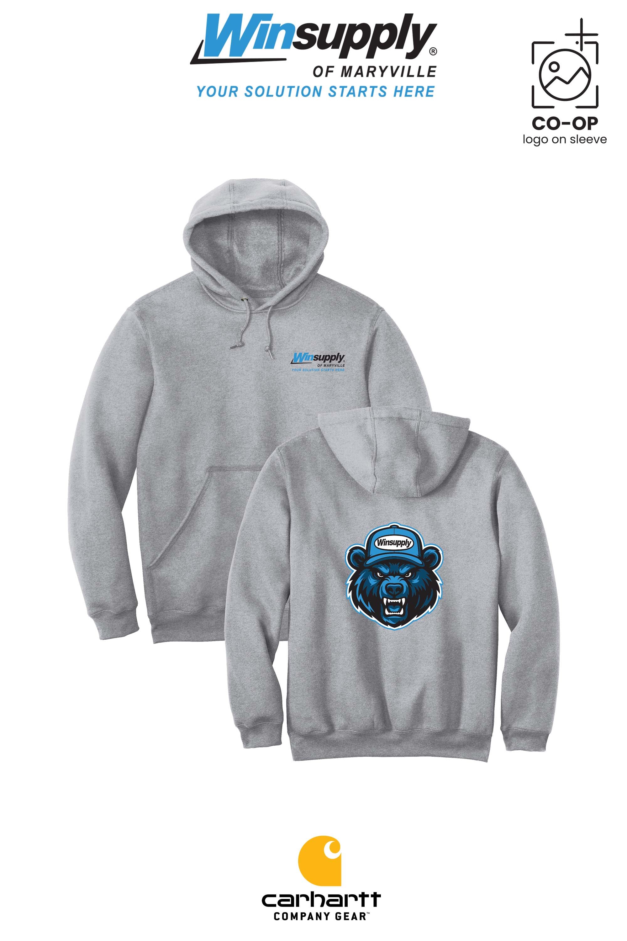 Carhartt® Midweight Hooded Sweatshirt - Winsupply of Maryville