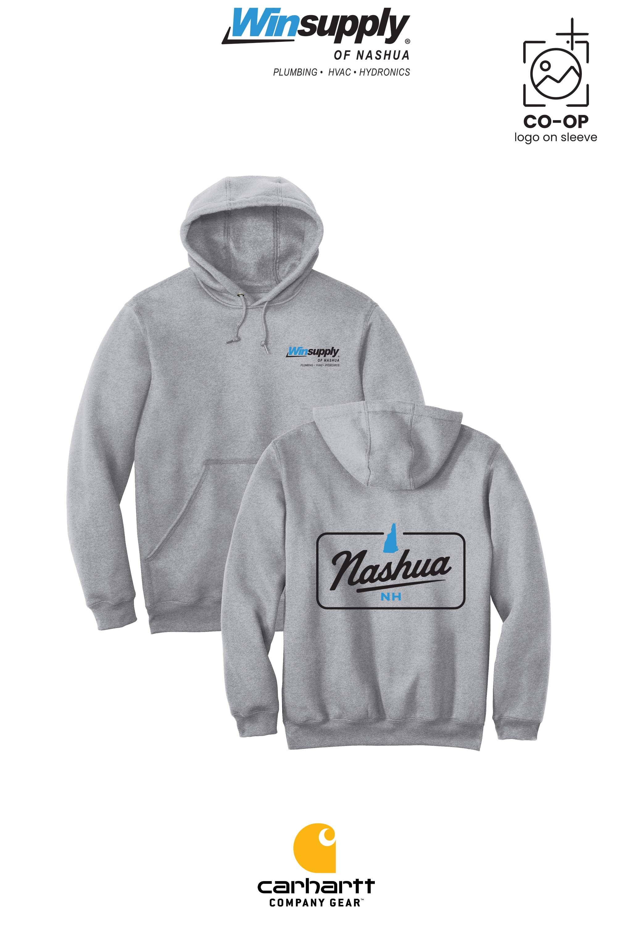 Carhartt® Midweight Hooded Sweatshirt - Winsupply of Nashua