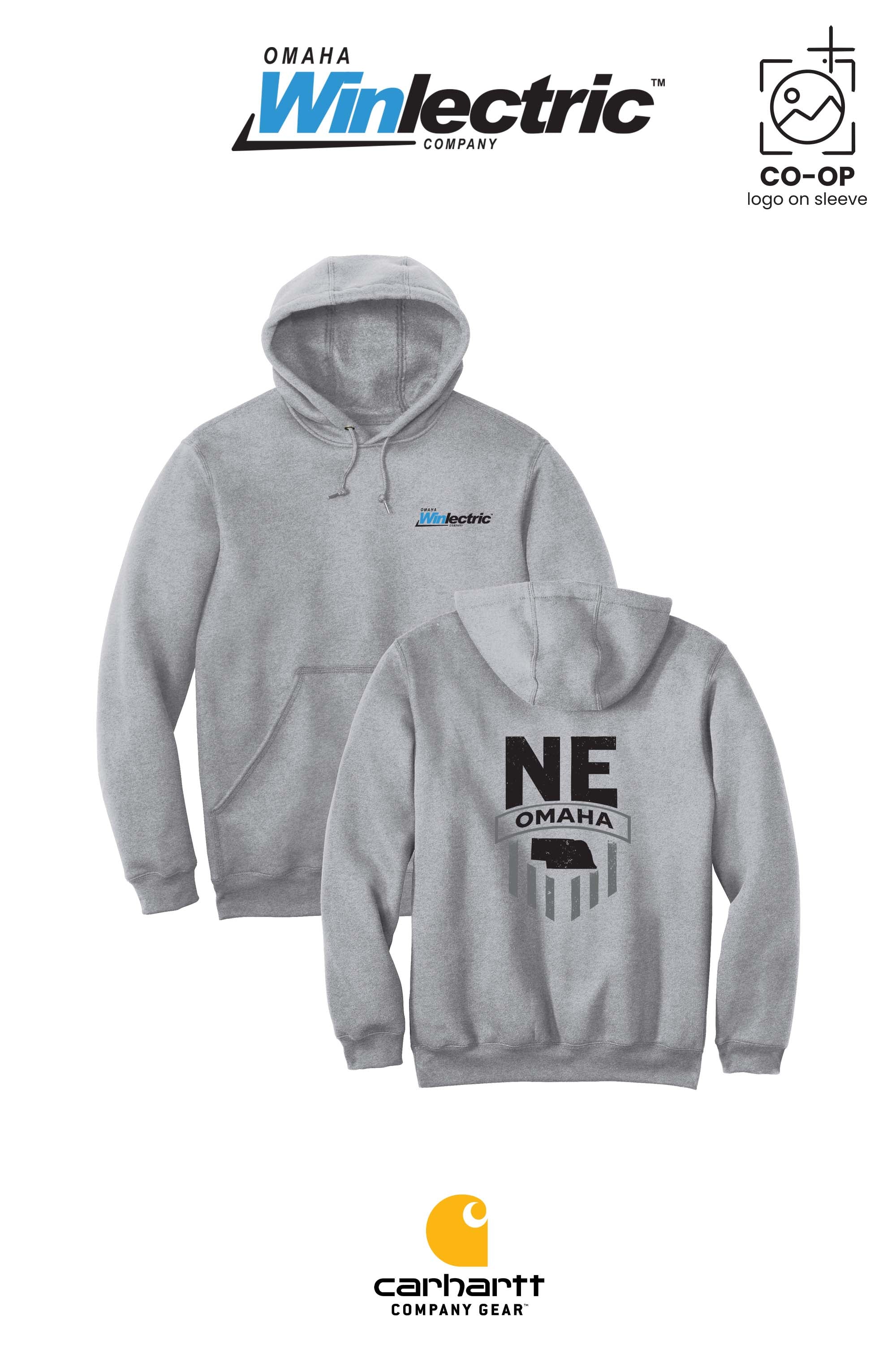 Carhartt® Midweight Hooded Sweatshirt - Omaha Winlectric