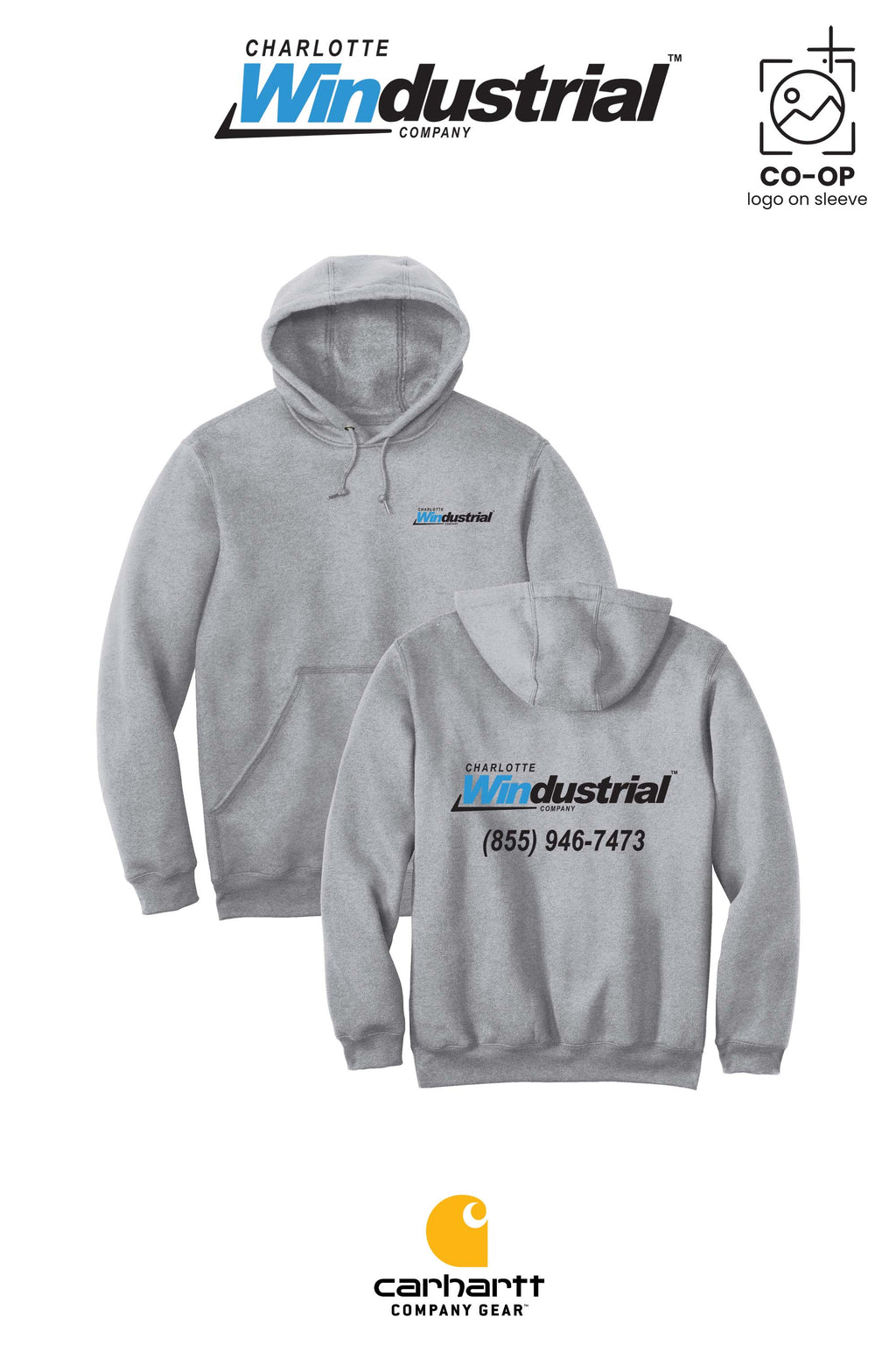 Carhartt® Midweight Hooded Sweatshirt - Charlotte Windustrial