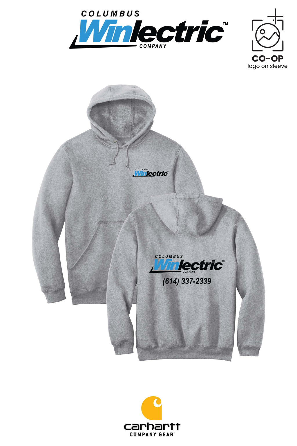 Carhartt® Midweight Hooded Sweatshirt - Columbus Winlectric