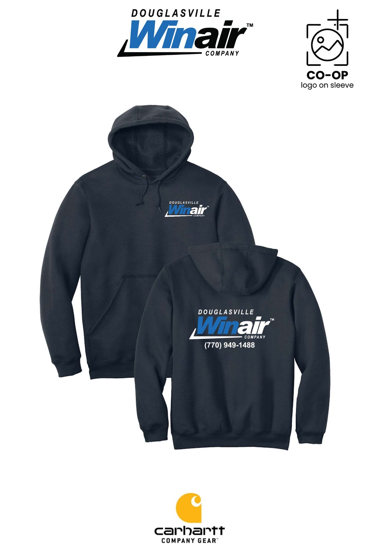 Carhartt® Midweight Hooded Sweatshirt - Douglasville Winair