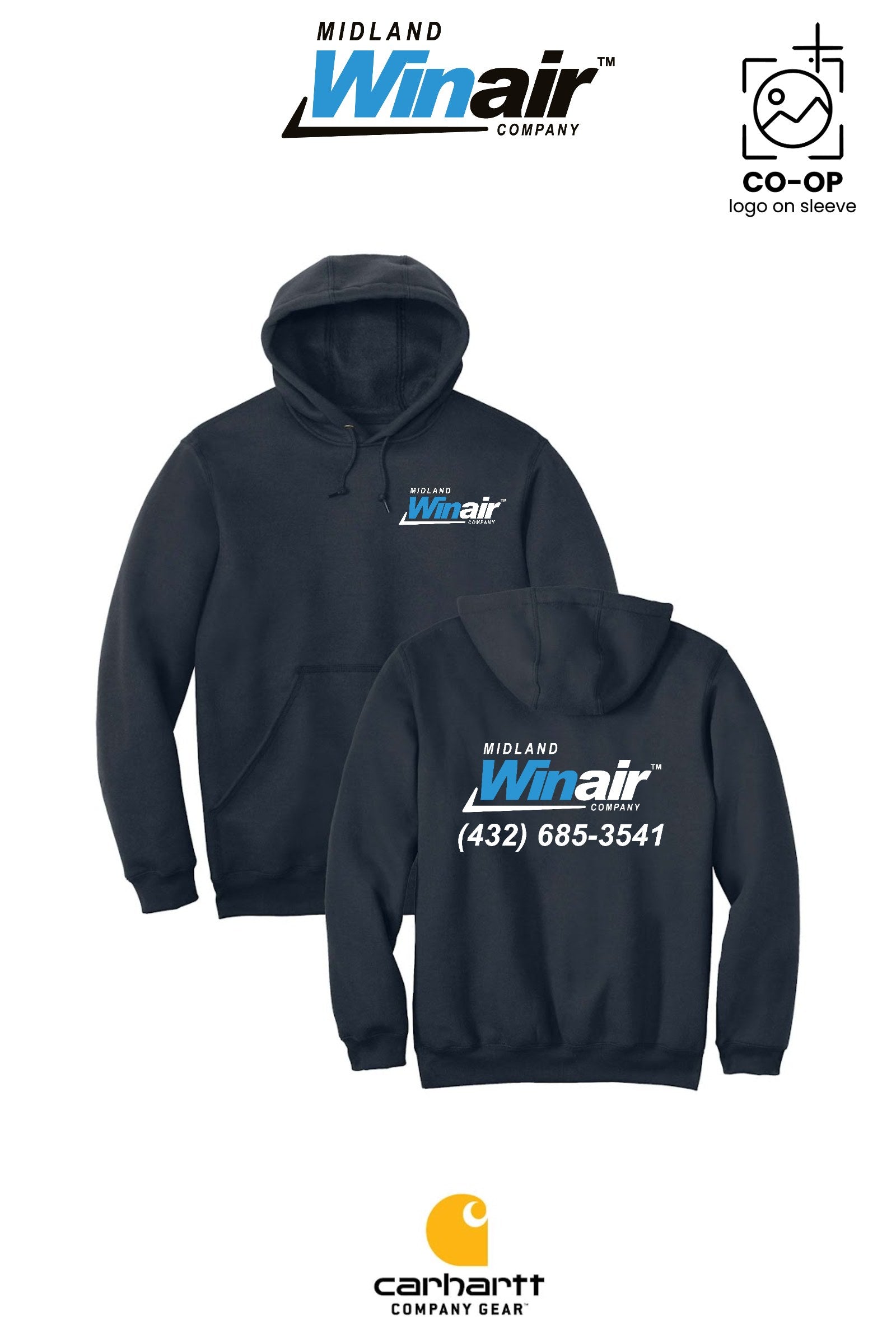 Carhartt® Midweight Hooded Sweatshirt - Midland Winair
