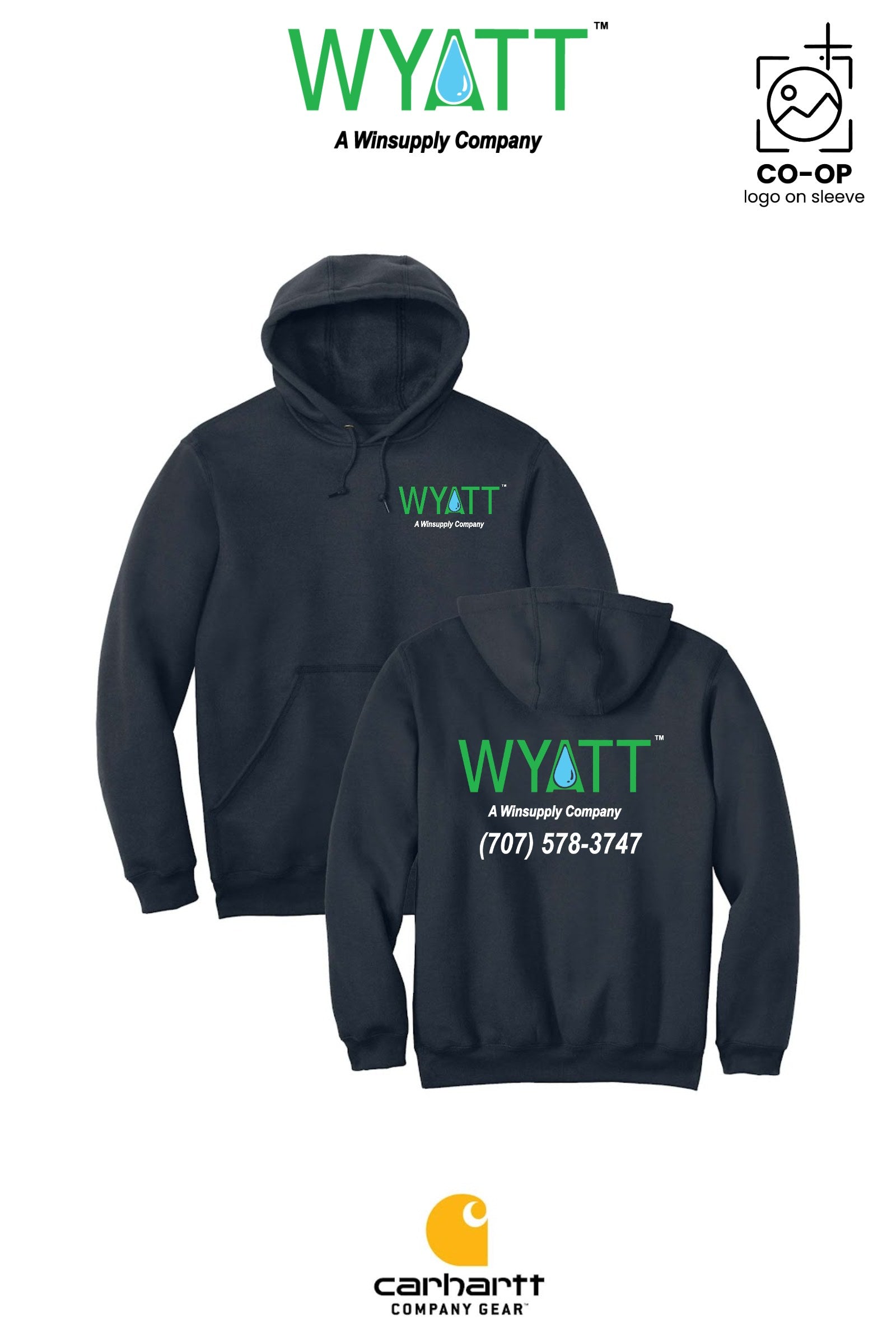 Carhartt® Midweight Hooded Sweatshirt - Wyatt Irrigation of Santa Rosa