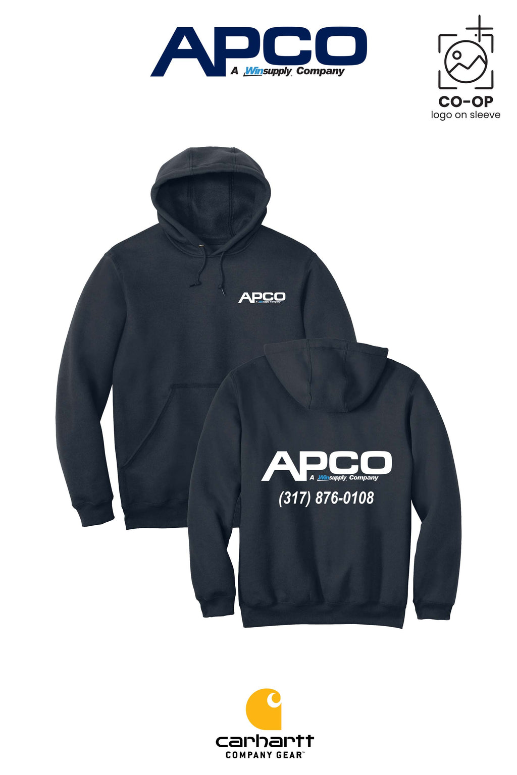 Carhartt® Midweight Hooded Sweatshirt - APCO Supply - Indianapolis