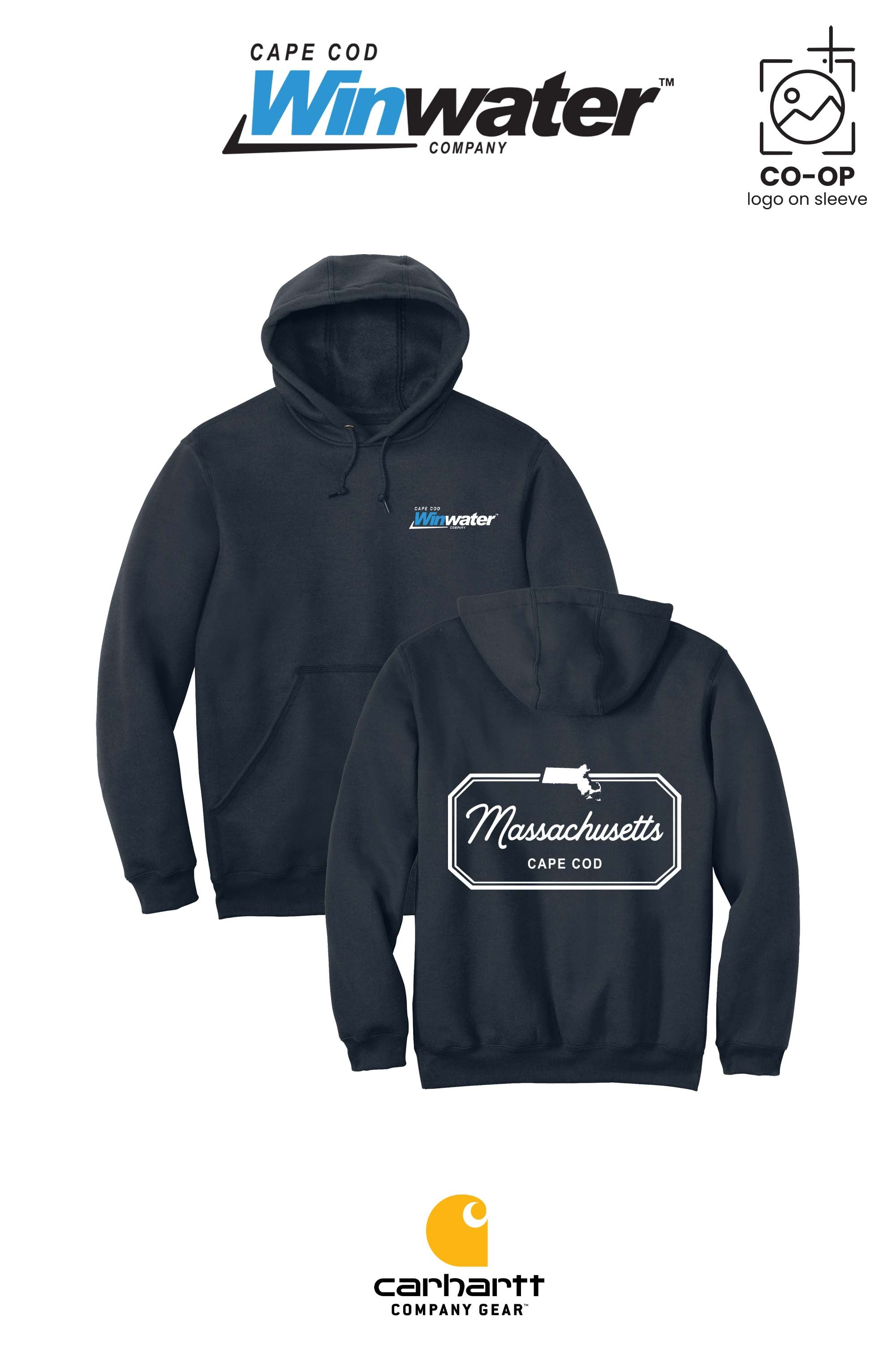 Carhartt® Midweight Hooded Sweatshirt - Winwater Cape Cod
