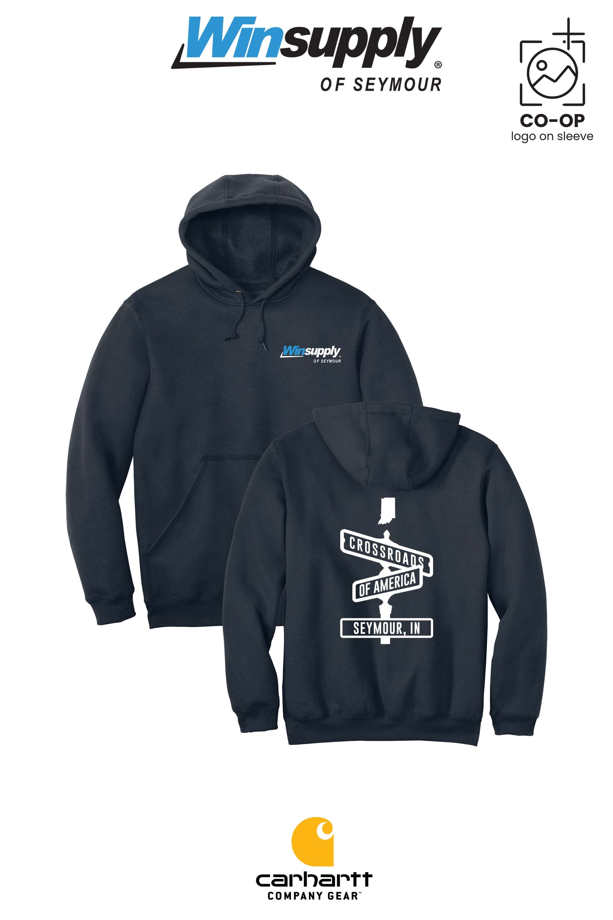 Carhartt® Midweight Hooded Sweatshirt - Winsupply of Seymour IN