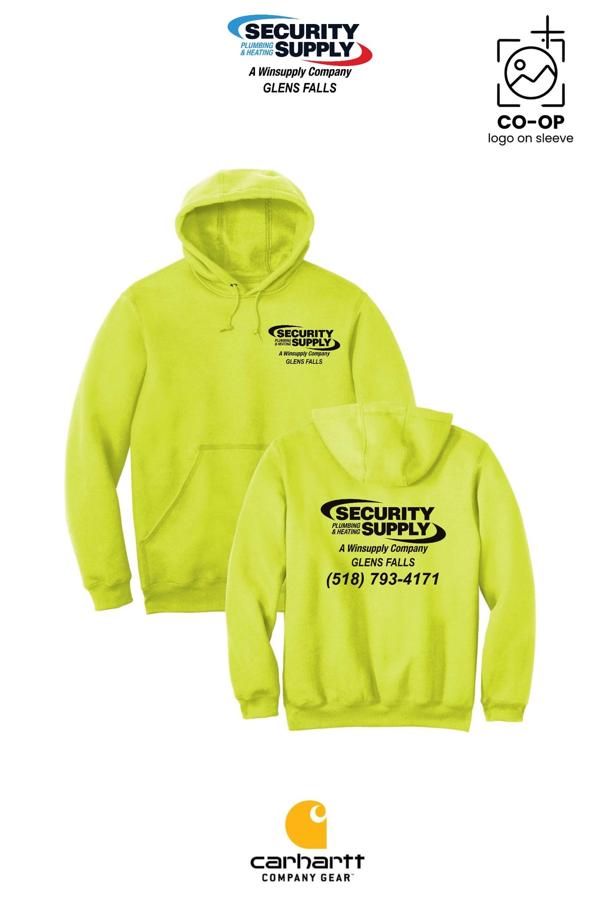 Carhartt® Midweight Hooded Sweatshirt - SPHS Glens Falls