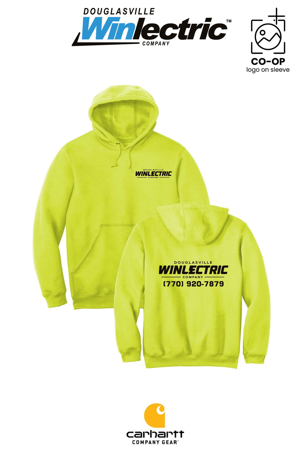 Carhartt® Midweight Hooded Sweatshirt - Douglasville Winlectric