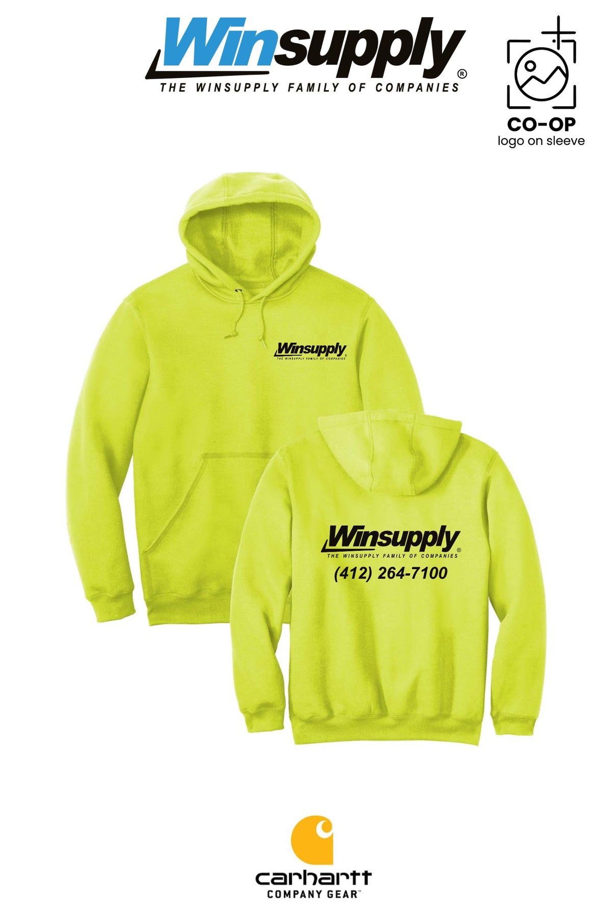 Carhartt® Midweight Hooded Sweatshirt - Winsupply of Coraopolis