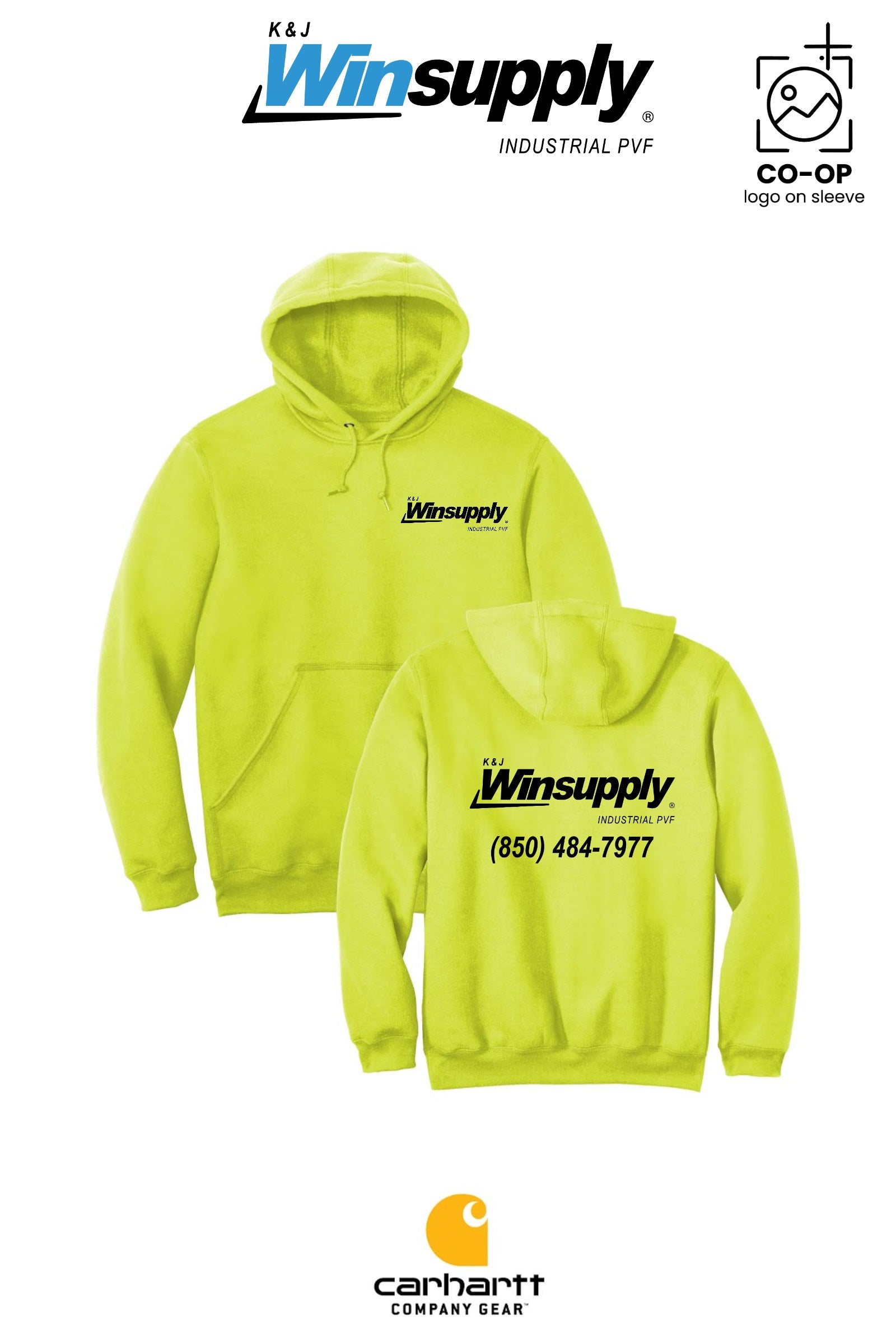 Carhartt® Midweight Hooded Sweatshirt - K & J Winsupply, Industrial PVF