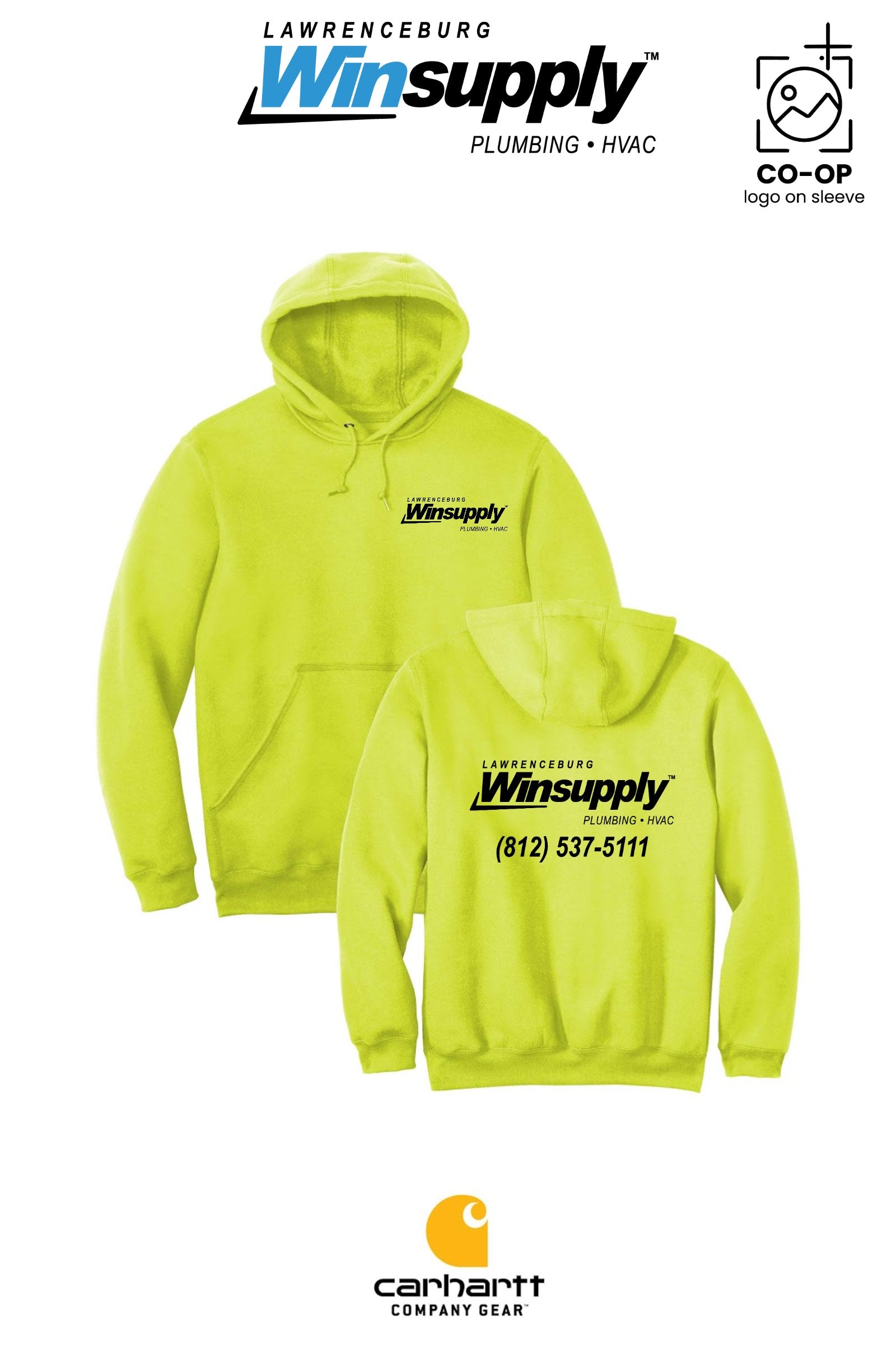 Carhartt® Midweight Hooded Sweatshirt - Lawrenceburg Winsupply