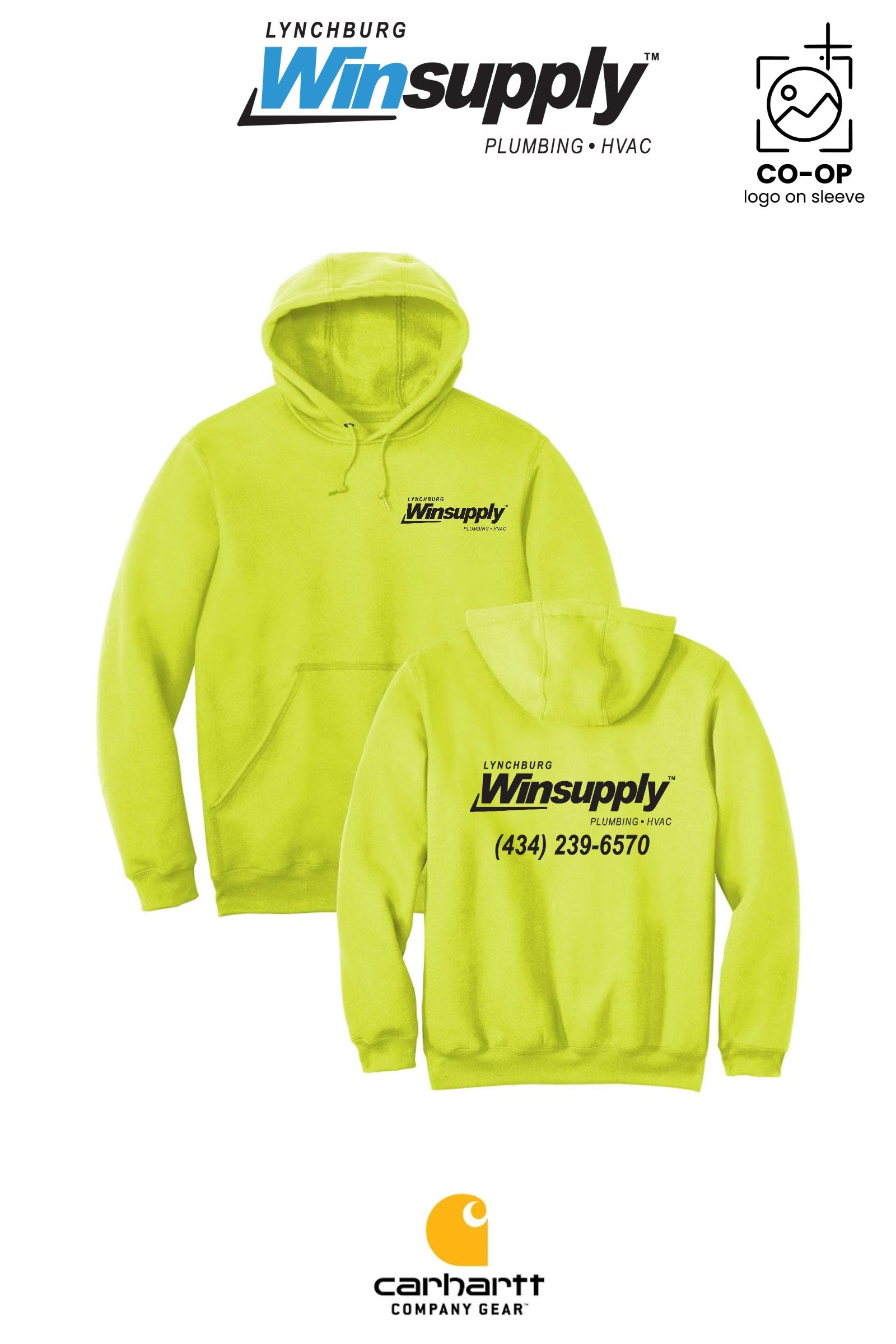 Carhartt® Midweight Hooded Sweatshirt - Lynchburg Winsupply