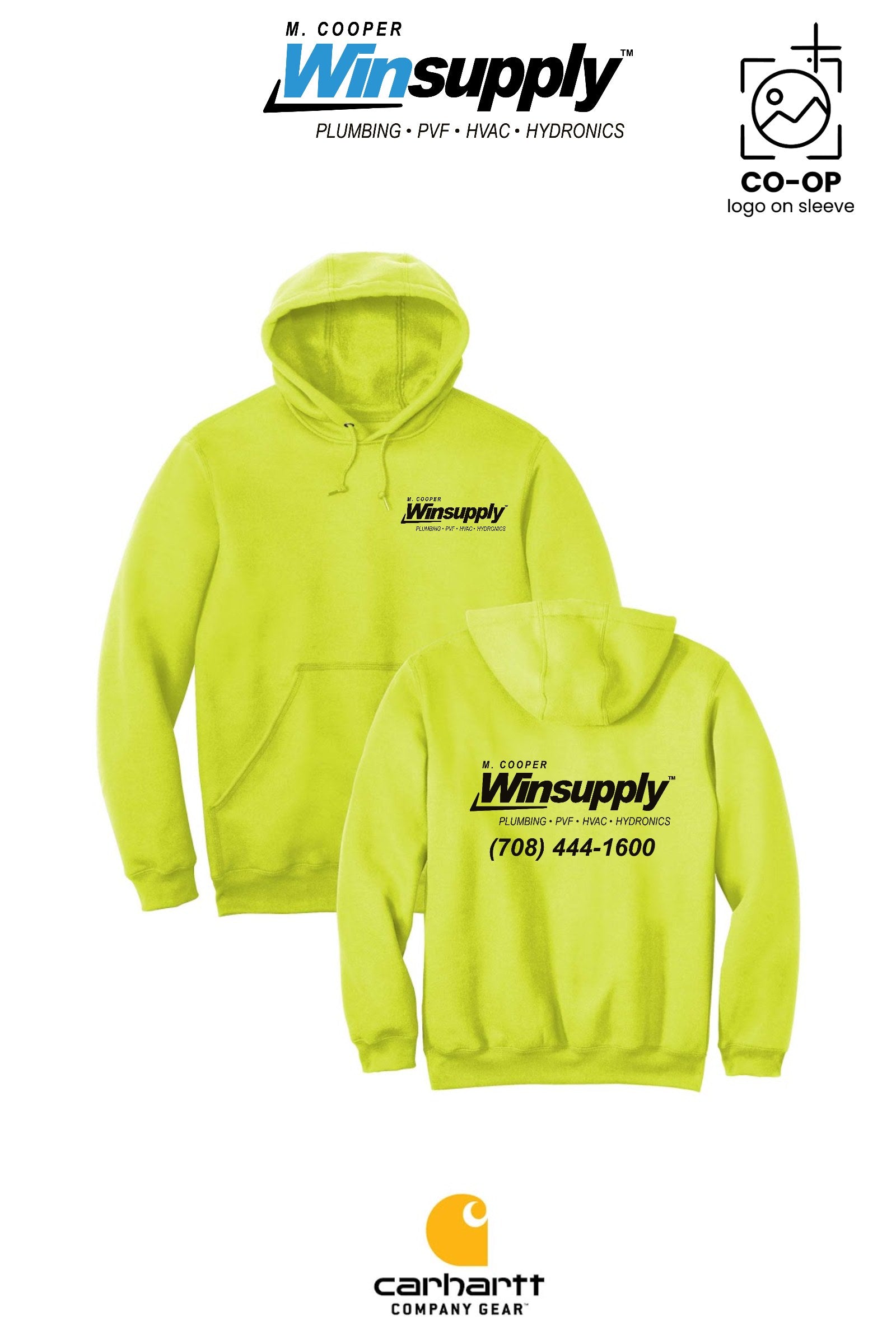 Carhartt® Midweight Hooded Sweatshirt - M. Cooper Winsupply Co.