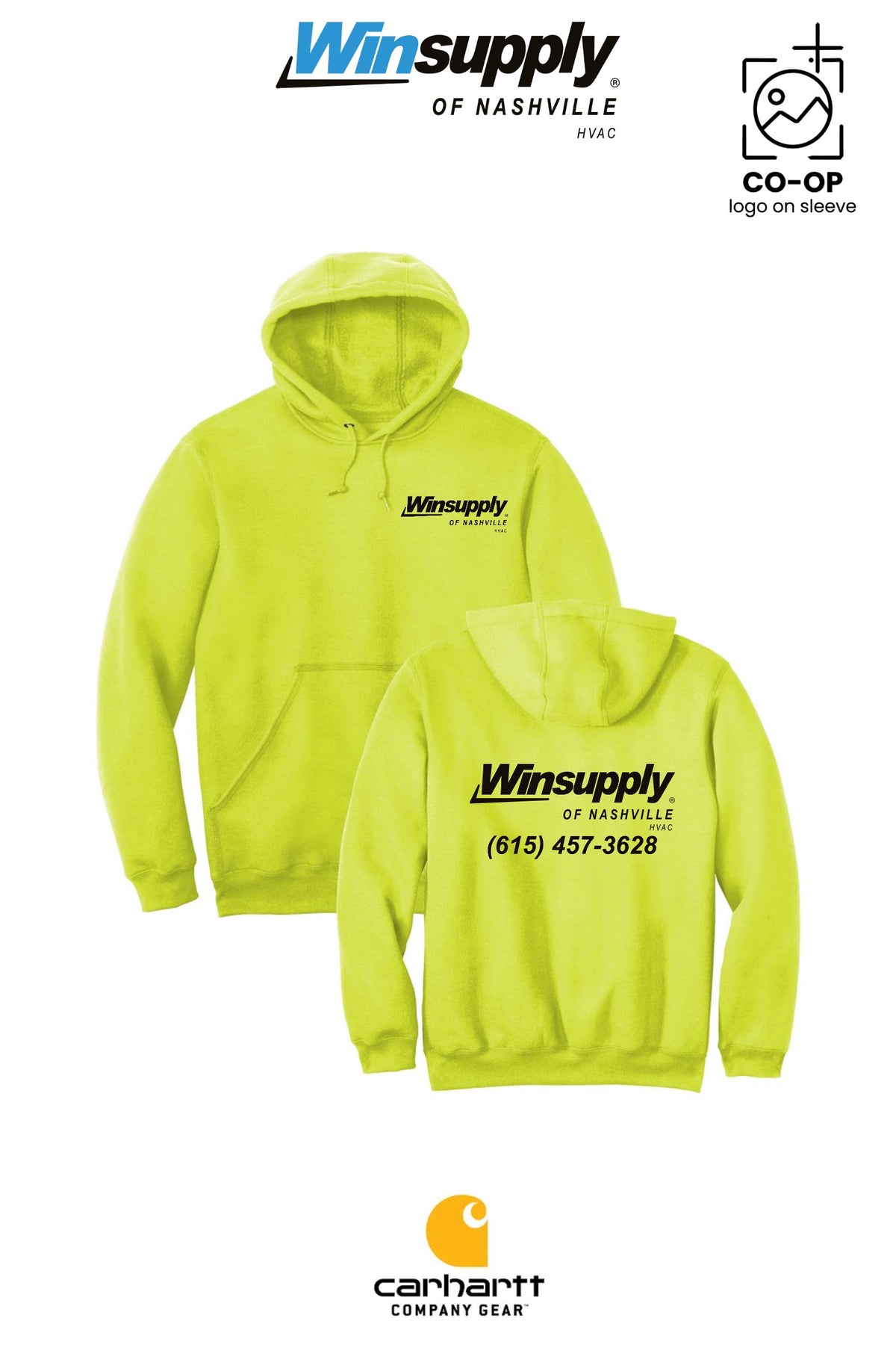 Carhartt® Midweight Hooded Sweatshirt - Winsupply of Nashville HVAC