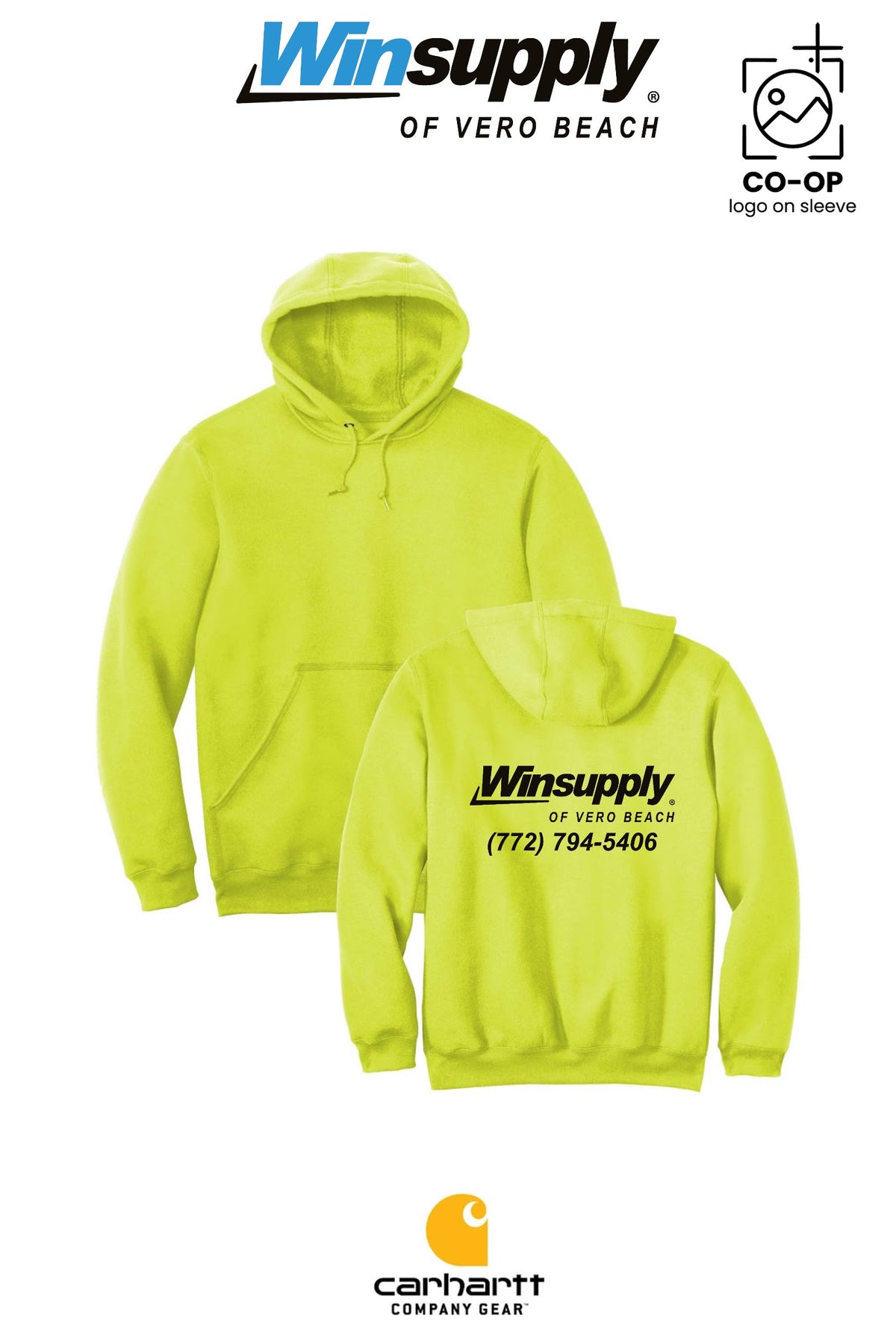 Carhartt® Midweight Hooded Sweatshirt - Winsupply of Vero Beach