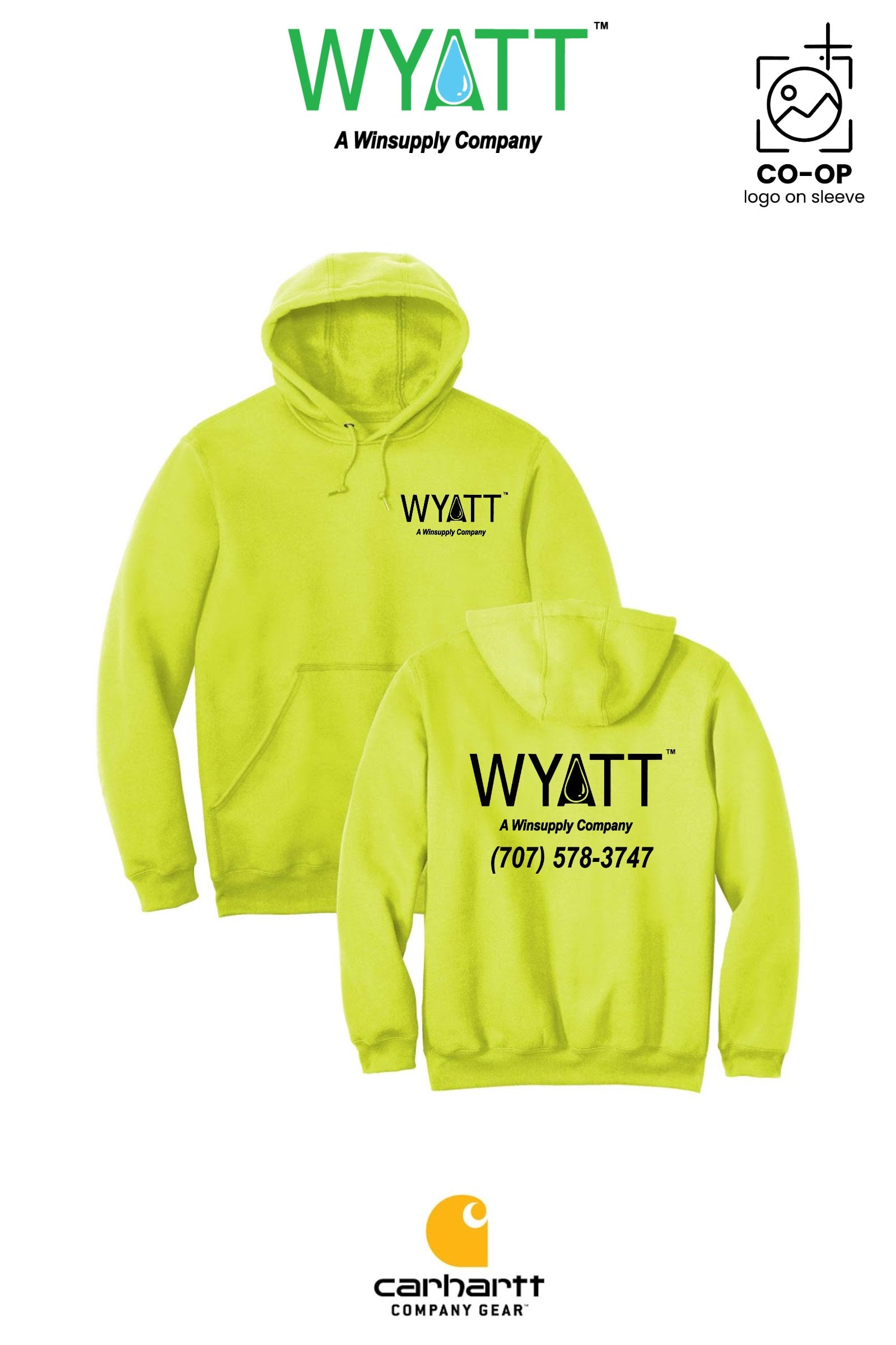 Carhartt® Midweight Hooded Sweatshirt - Wyatt Irrigation of Santa Rosa