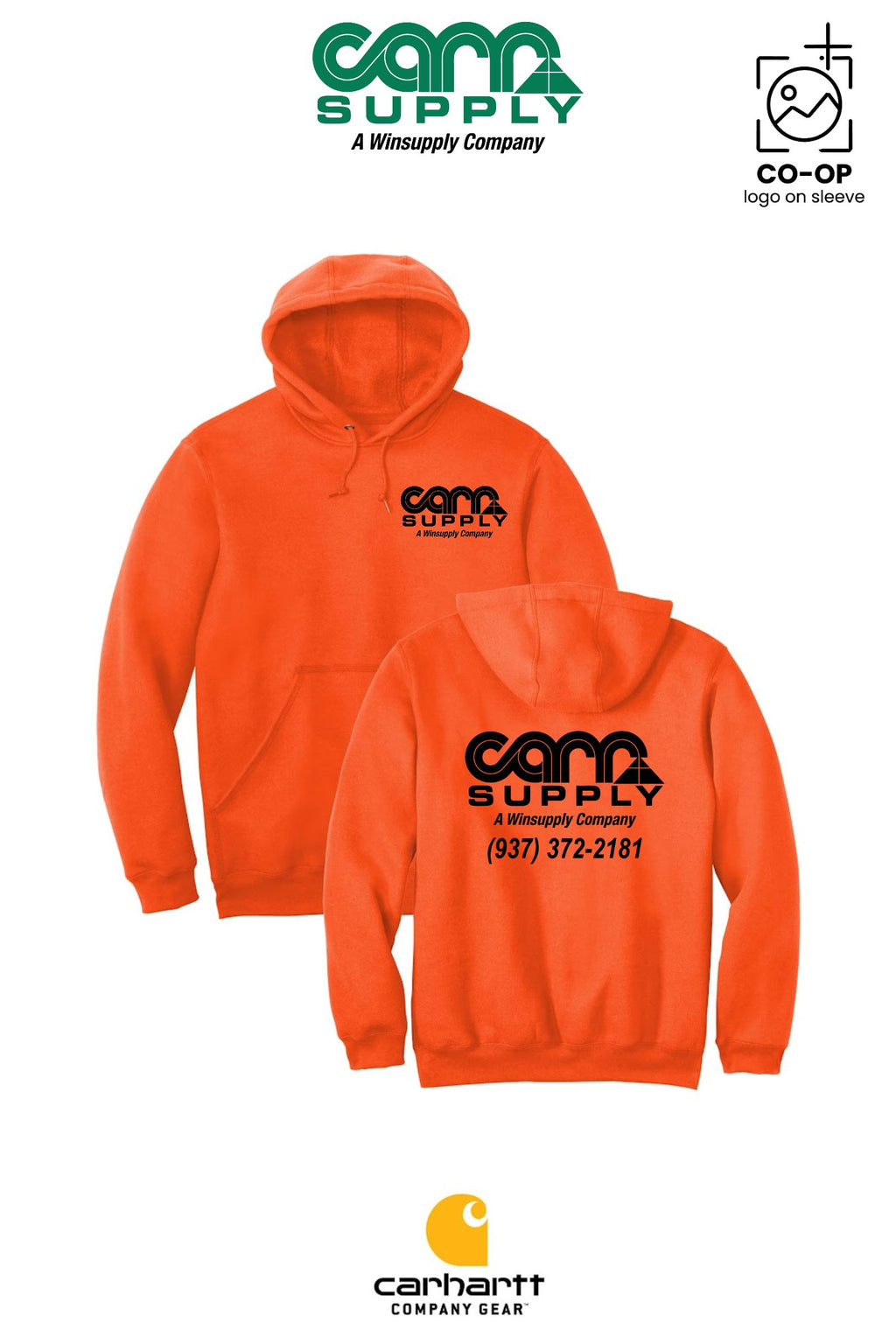 Carhartt® Midweight Hooded Sweatshirt - Carr Supply - Xenia