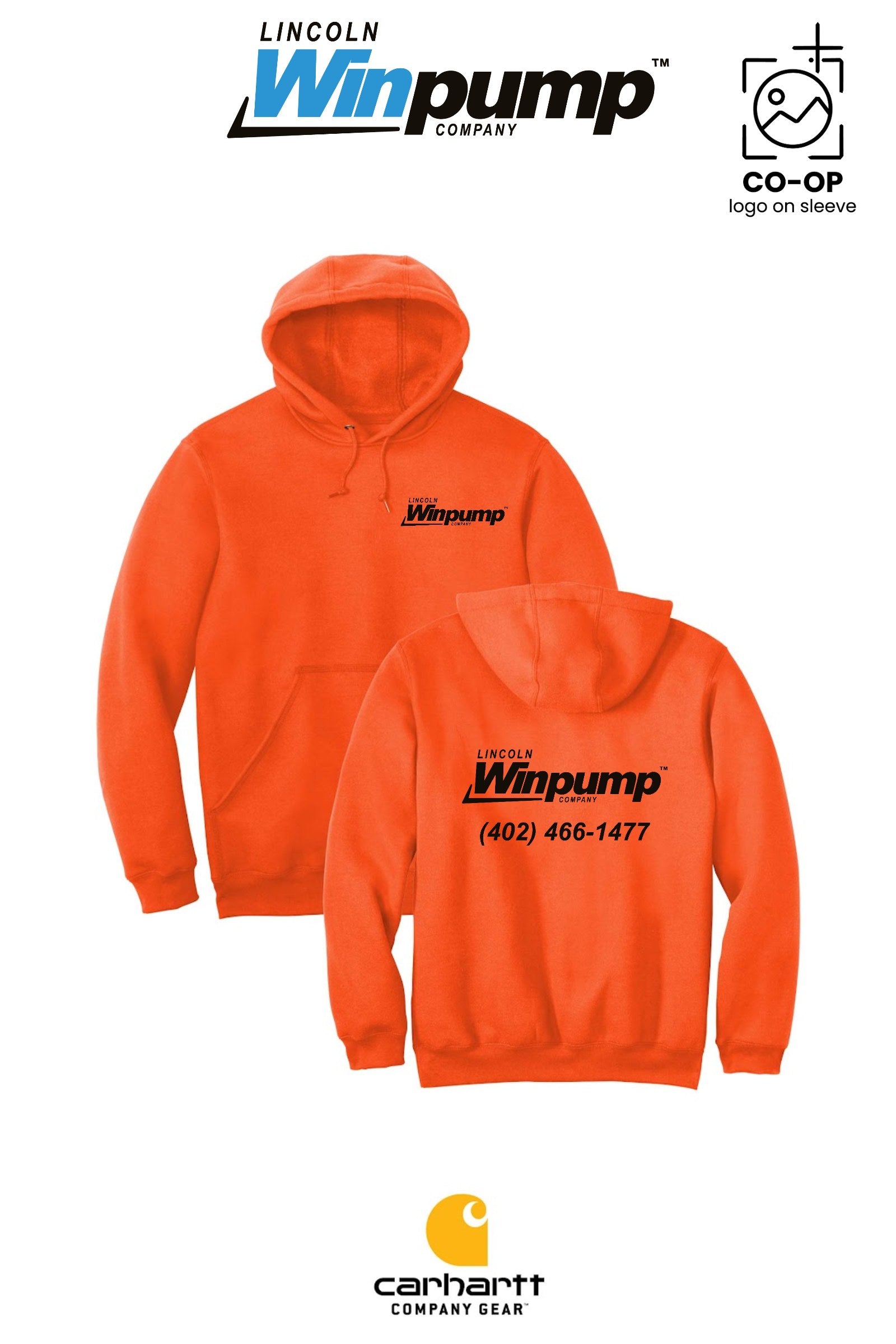 Carhartt® Midweight Hooded Sweatshirt - Lincoln Winpump