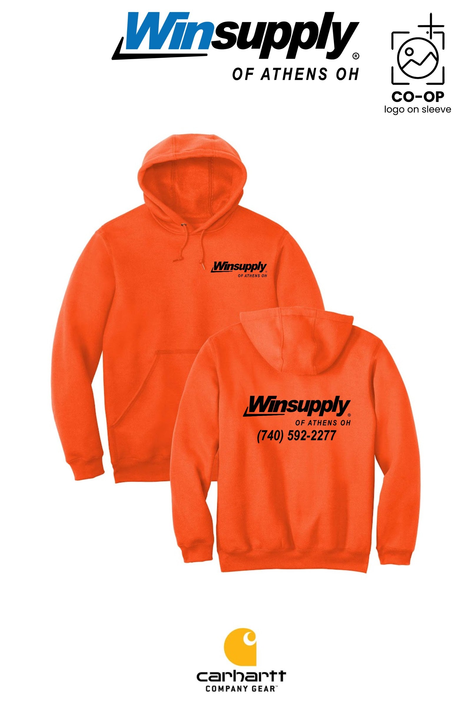 Carhartt® Midweight Hooded Sweatshirt - Winsupply of Athens OH