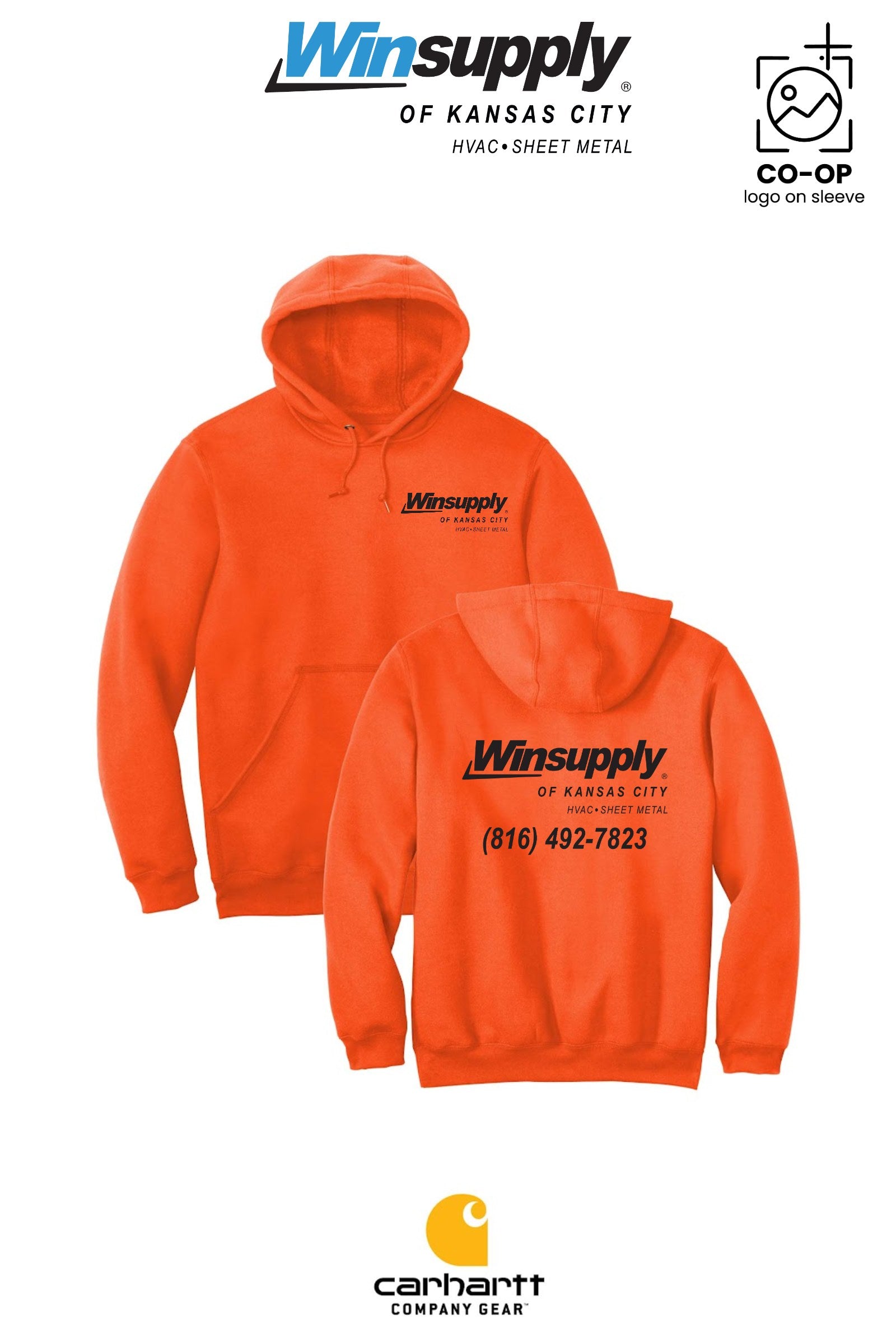 Carhartt® Midweight Hooded Sweatshirt - Winsupply of Kansas City