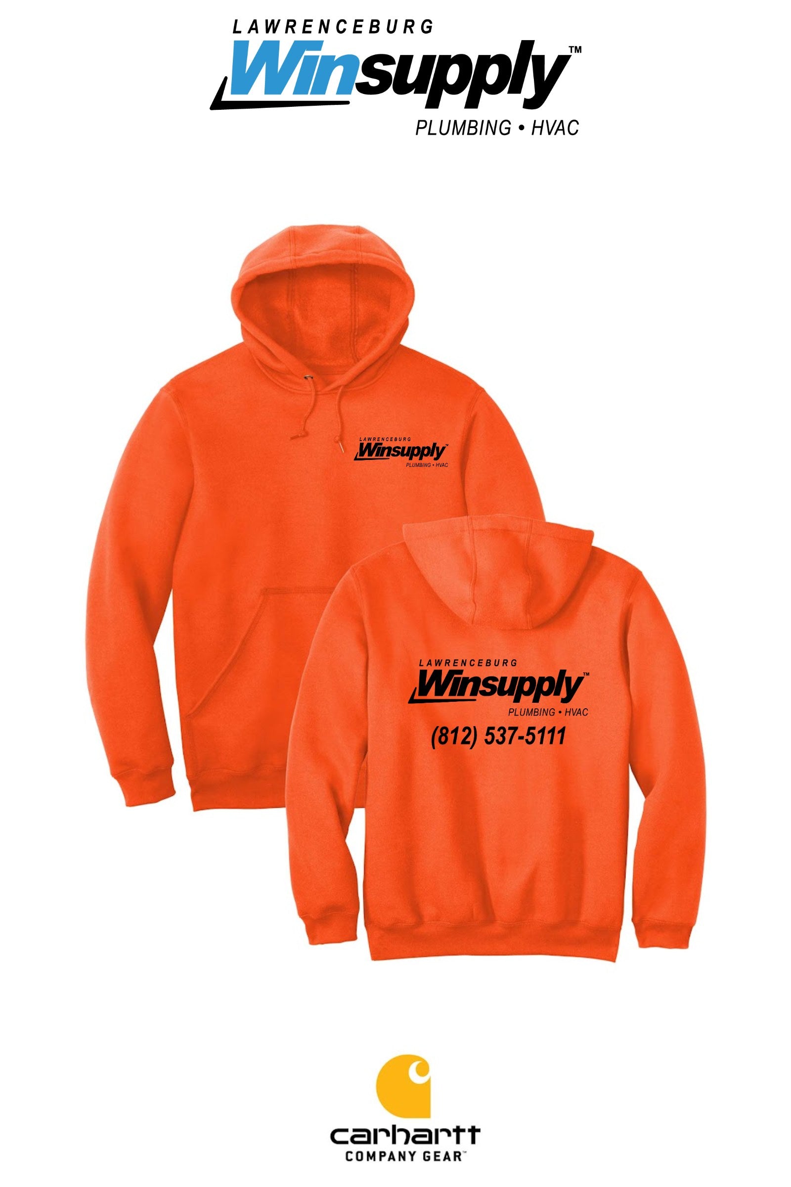 Carhartt® Midweight Hooded Sweatshirt - Lawrenceburg Winsupply