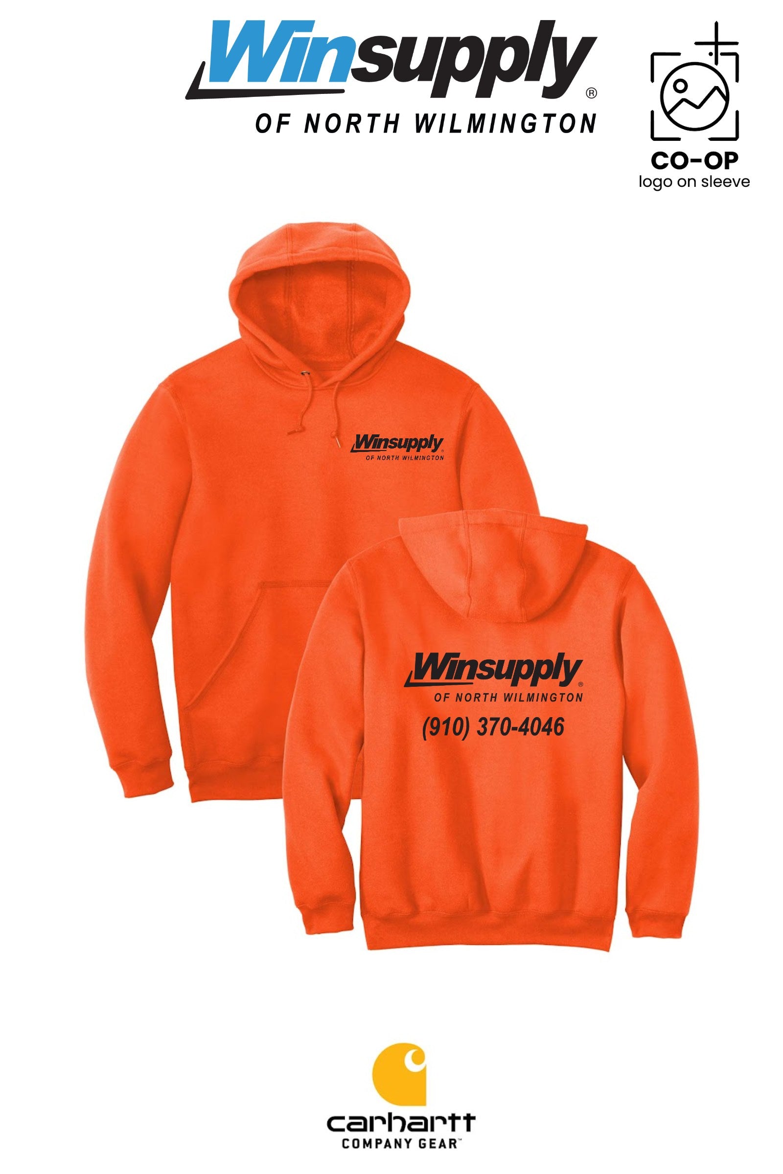 Carhartt® Midweight Hooded Sweatshirt - Winsupply N Wilmington NC