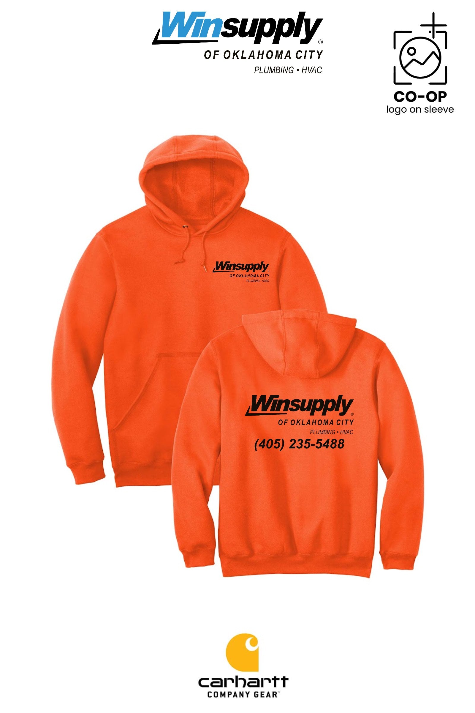 Carhartt® Midweight Hooded Sweatshirt - Winsupply of Oklahoma City