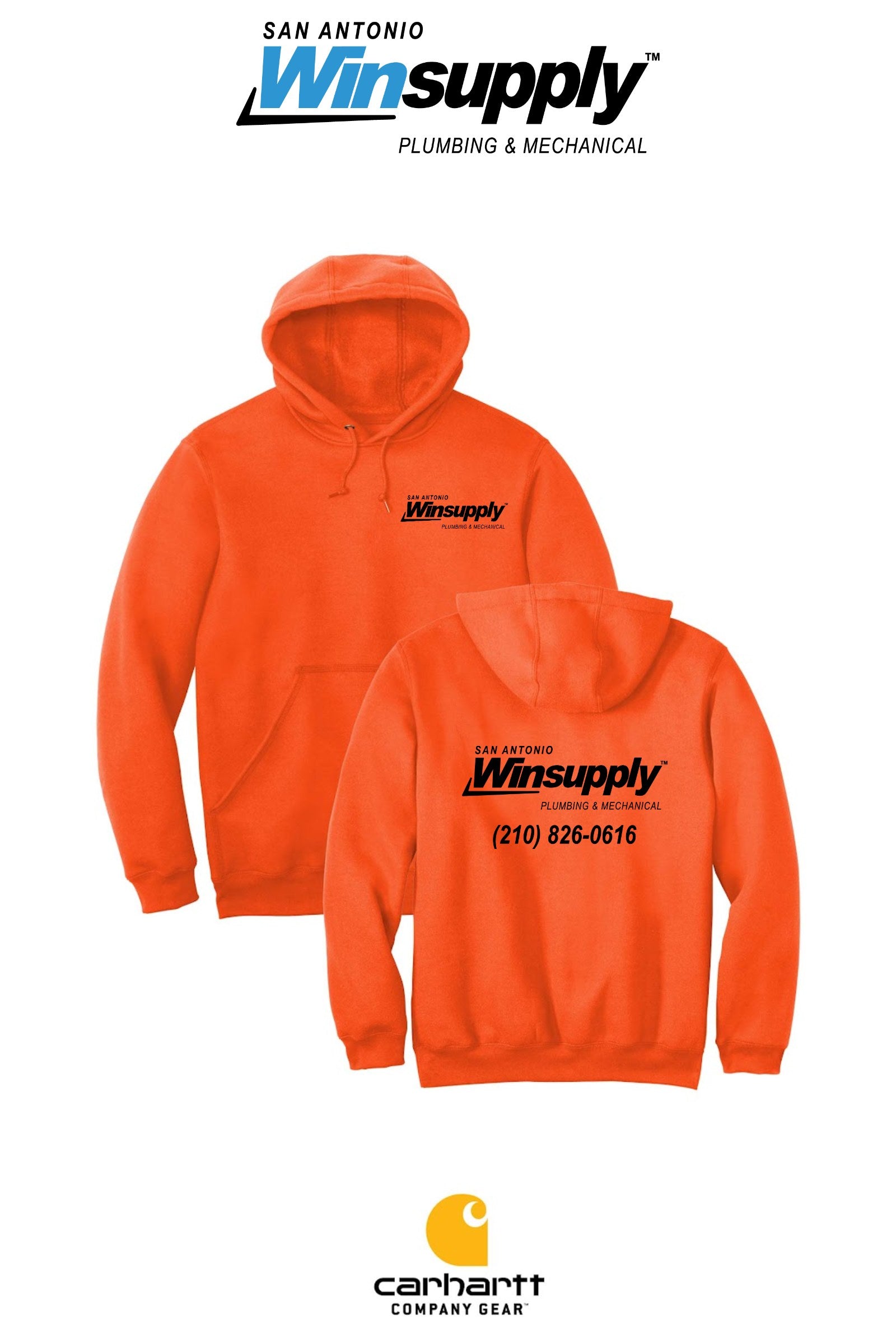 Carhartt® Midweight Hooded Sweatshirt - San Antonio Winsupply