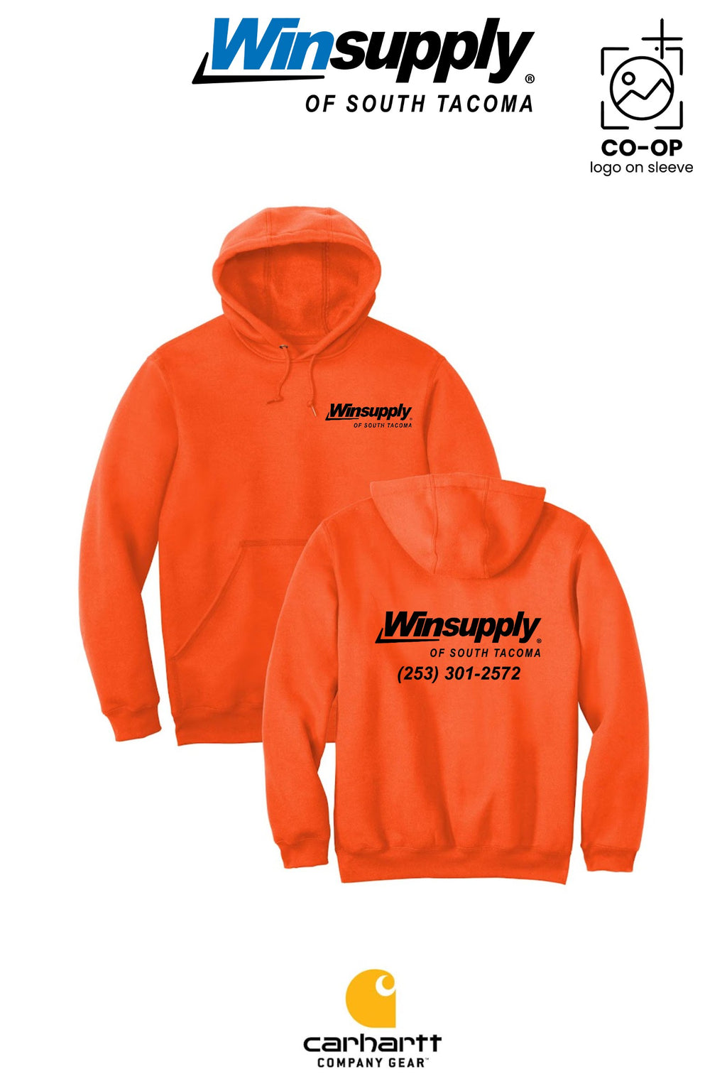 Carhartt® Midweight Hooded Sweatshirt - Winsupply of South Tacoma