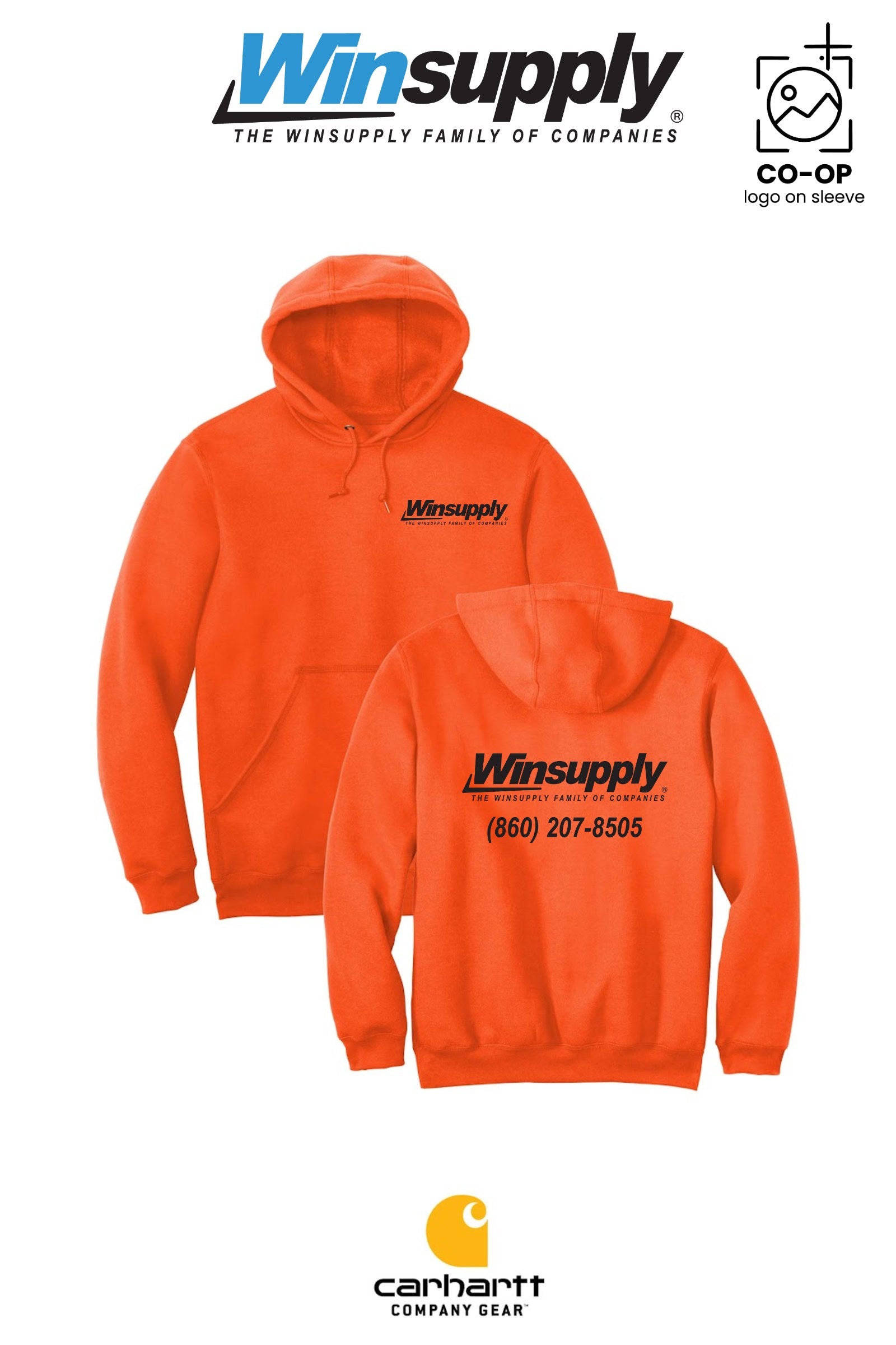 Carhartt® Midweight Hooded Sweatshirt - Winsupply of West Hartford