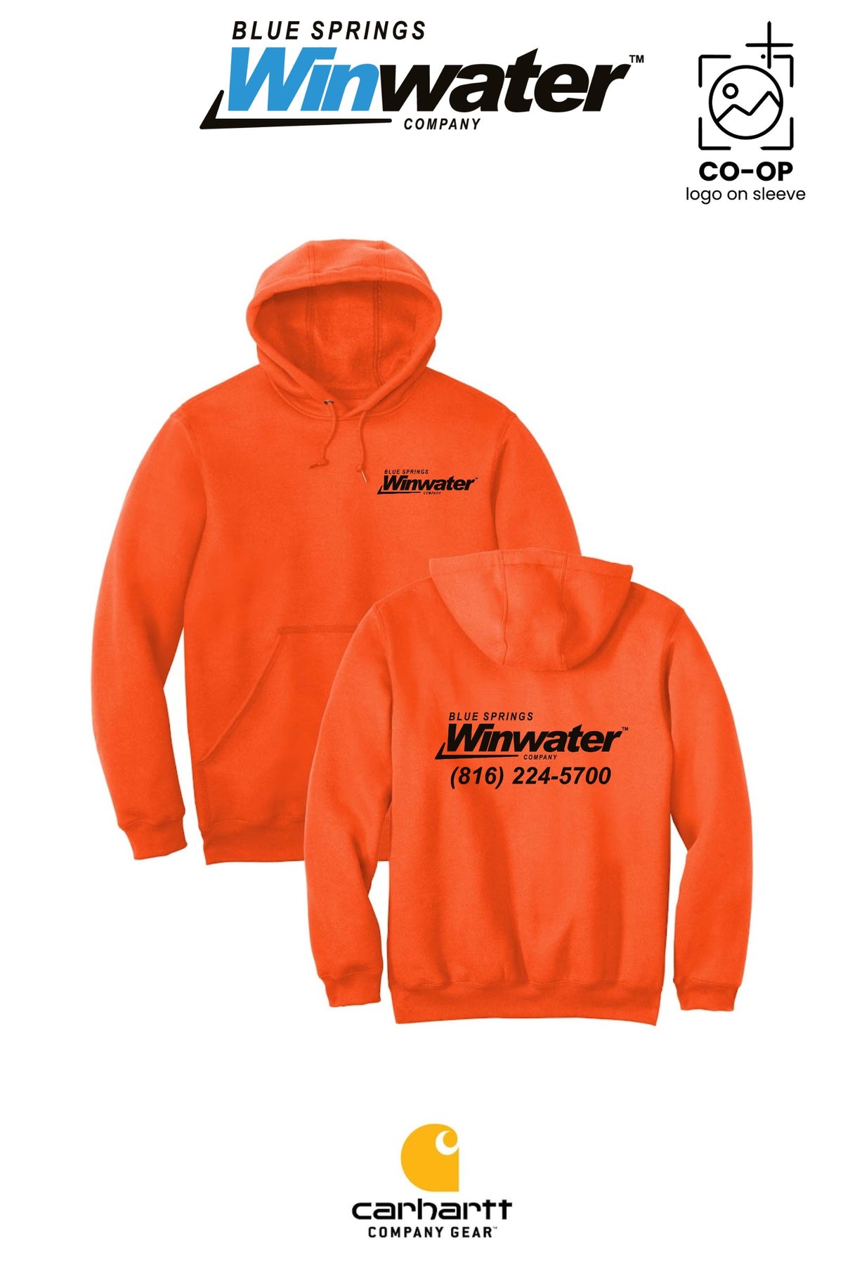 Carhartt® Midweight Hooded Sweatshirt - Blue Springs Winwater