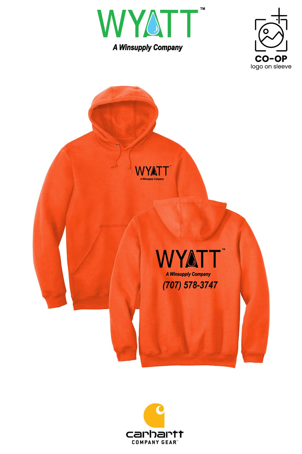 Carhartt® Midweight Hooded Sweatshirt - Wyatt Irrigation of Santa Rosa