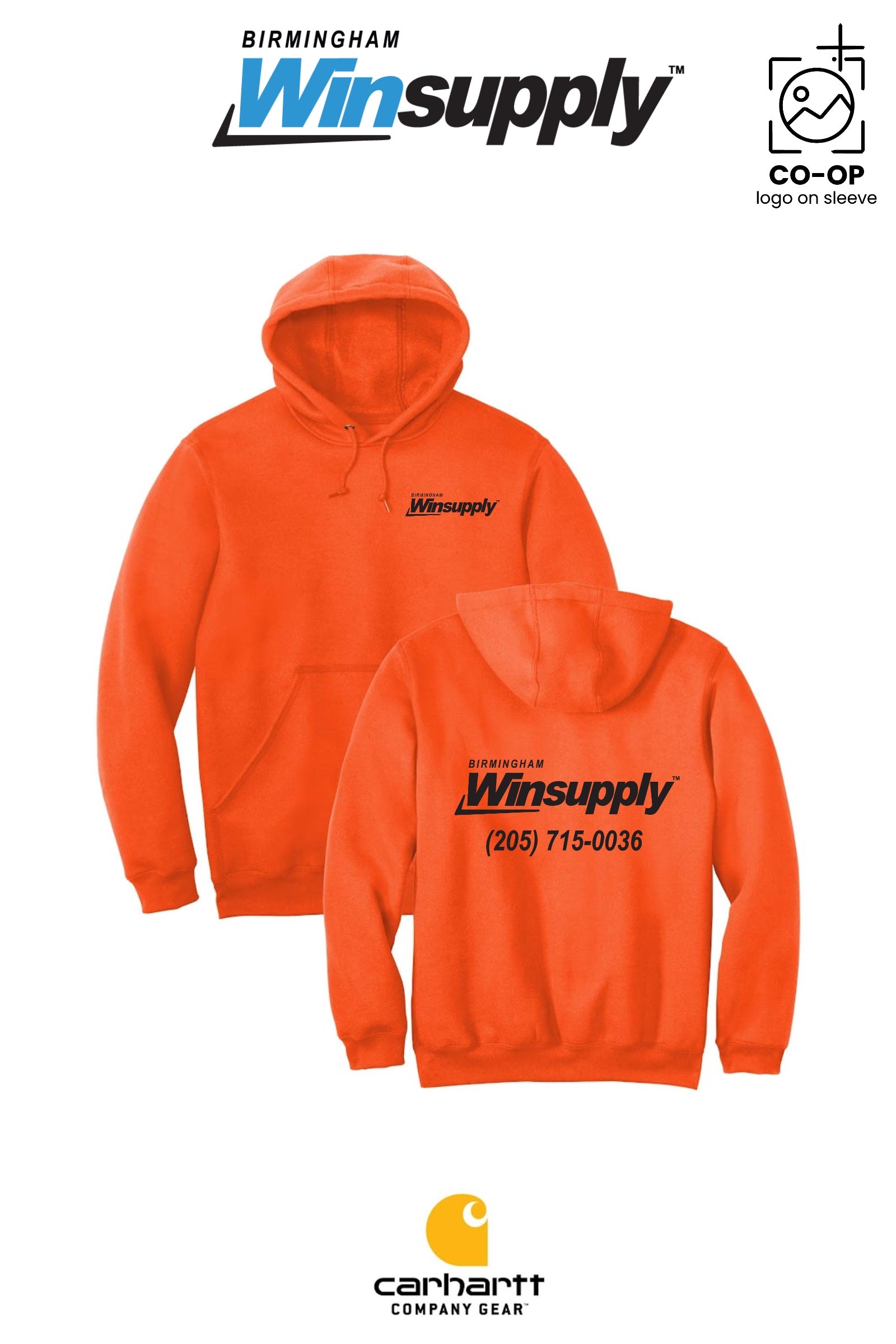 Carhartt® Midweight Hooded Sweatshirt - Birmingham Winsupply