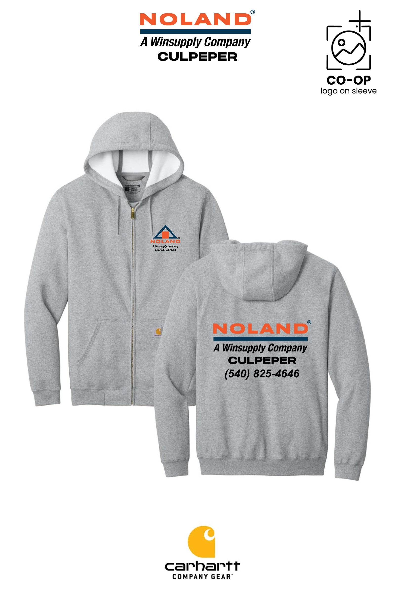 Carhartt® Midweight Hooded Zip-Front Sweatshirt - Culpeper Noland