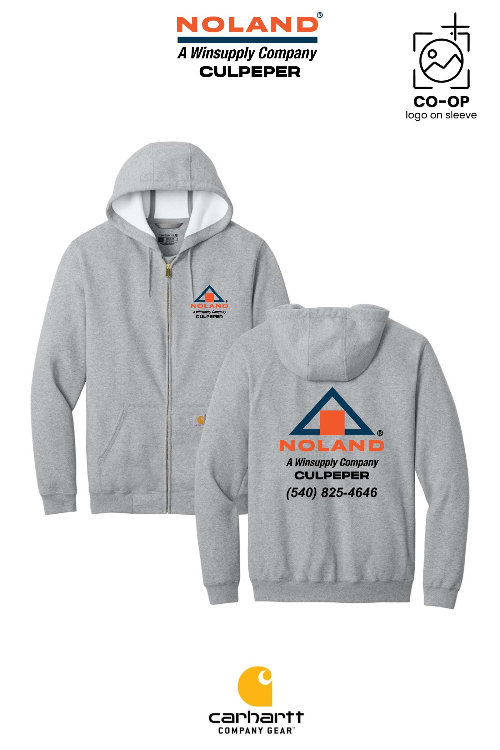 Carhartt® Midweight Hooded Zip-Front Sweatshirt - Culpeper Noland