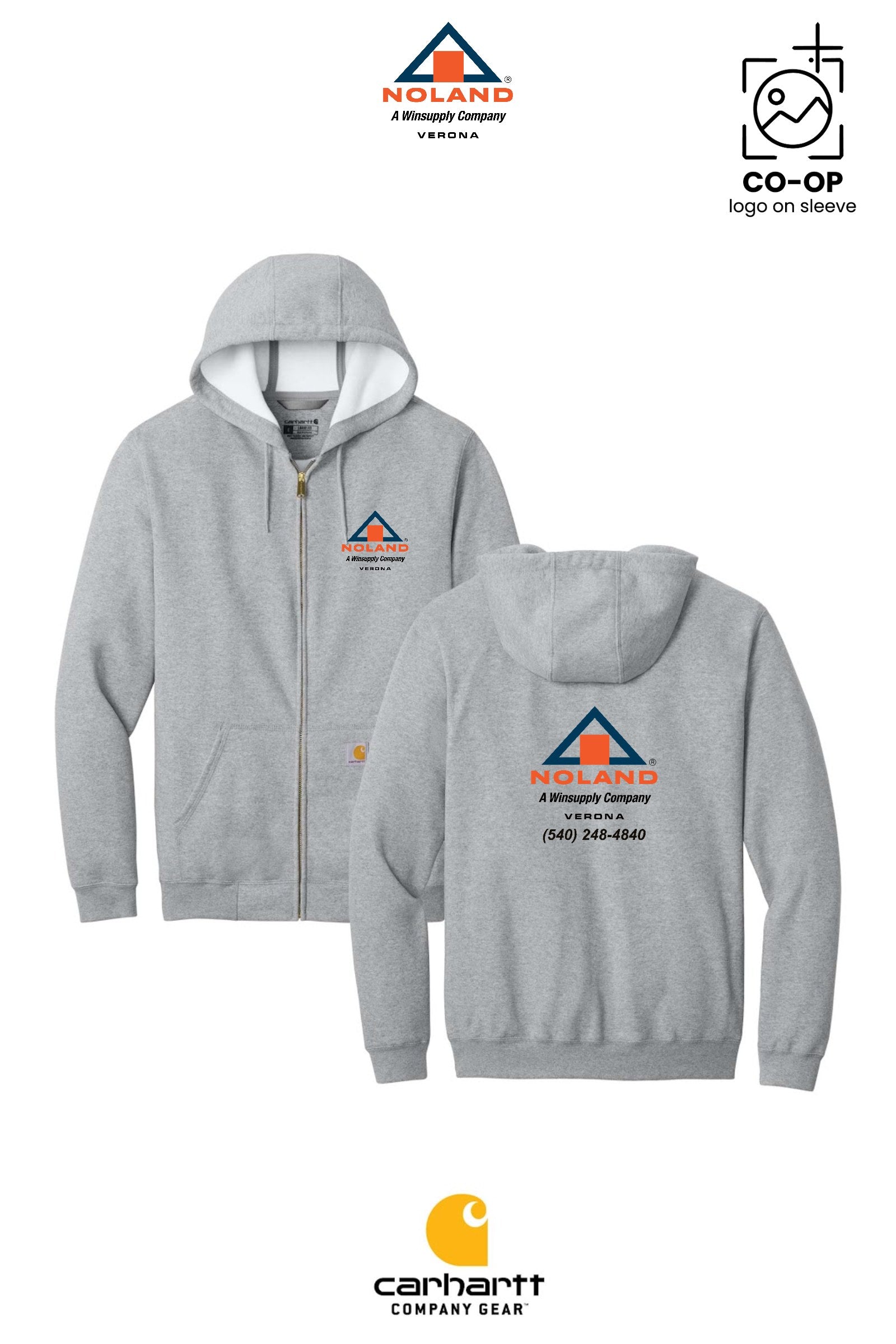 Carhartt® Midweight Hooded Zip-Front Sweatshirt - Verona Noland