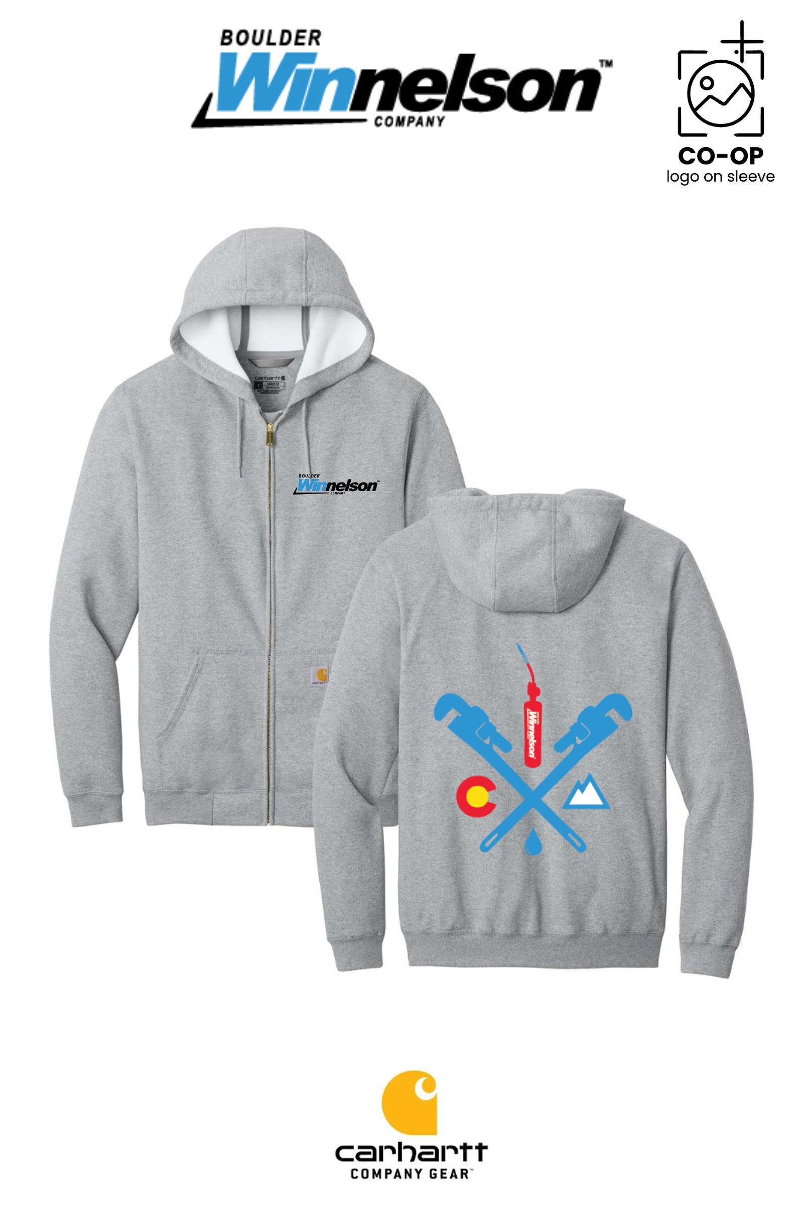 Carhartt® Midweight Hooded Zip-Front Sweatshirt - Boulder Winnelson