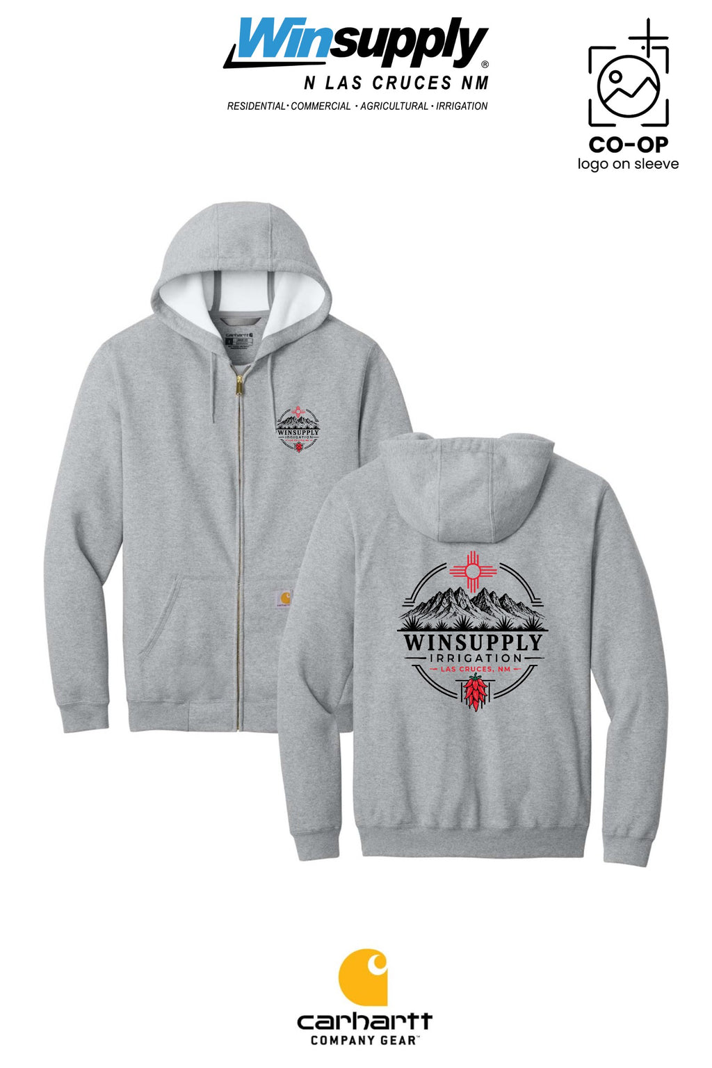 Carhartt® Midweight Hooded Zip-Front Sweatshirt - Winsupply N Las Cruces NM