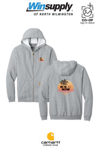 "WIN NOW" Carhartt® Midweight Hooded Zip-Front Sweatshirt - Winsupply N Wilmington NC (Copy)
